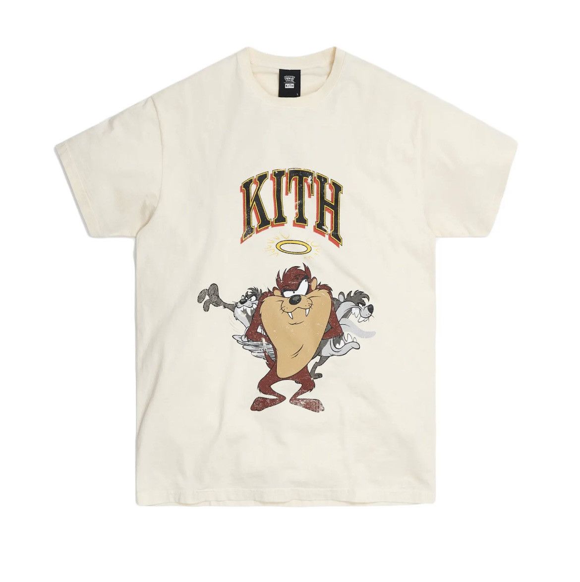image of Kith X Looney Tunes Turtledove Taz Vintage T Shirt, Men's (Size Medium)