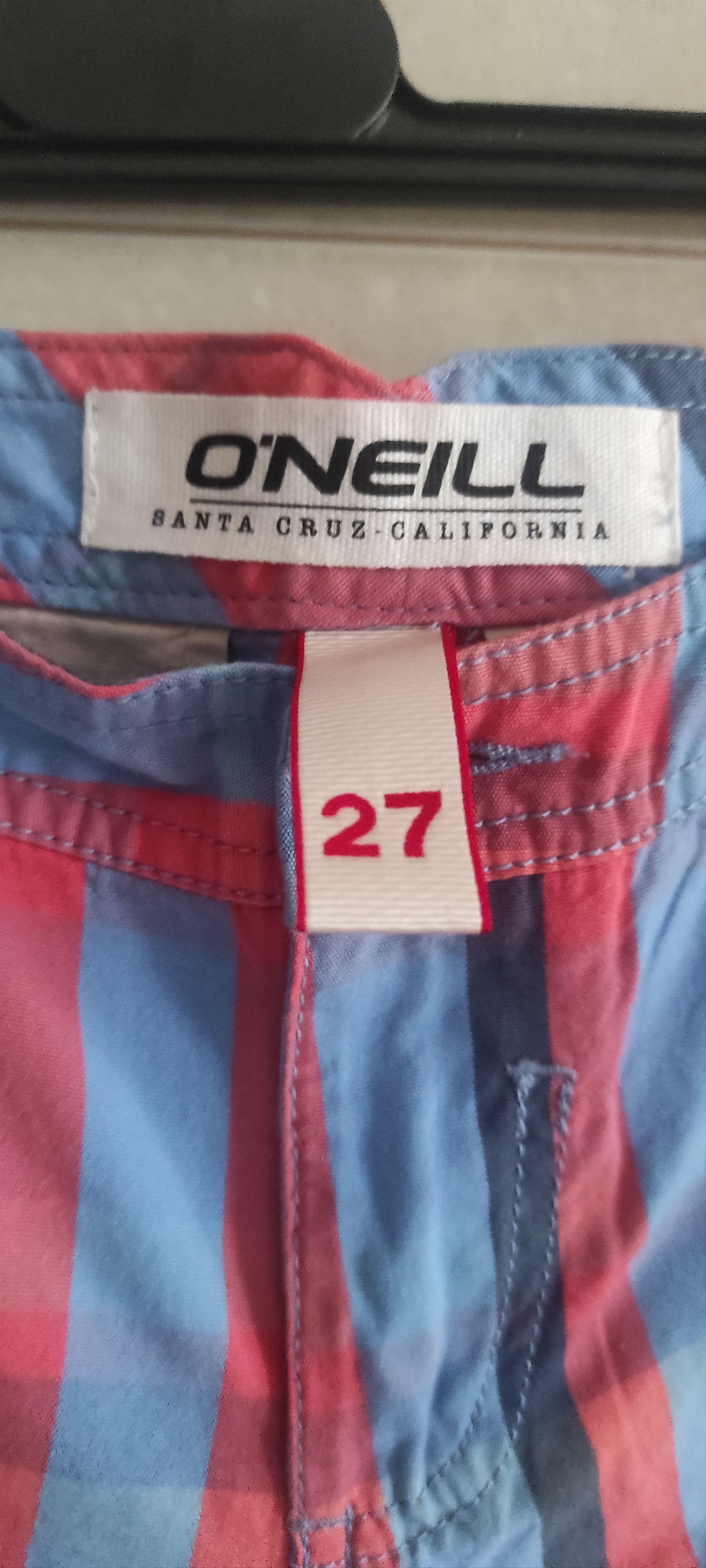 O'Neill Lot Of 2 Oneill Men's Plaid Bermuda Striped Shorts Size 32 Size US 27 - 9 Thumbnail