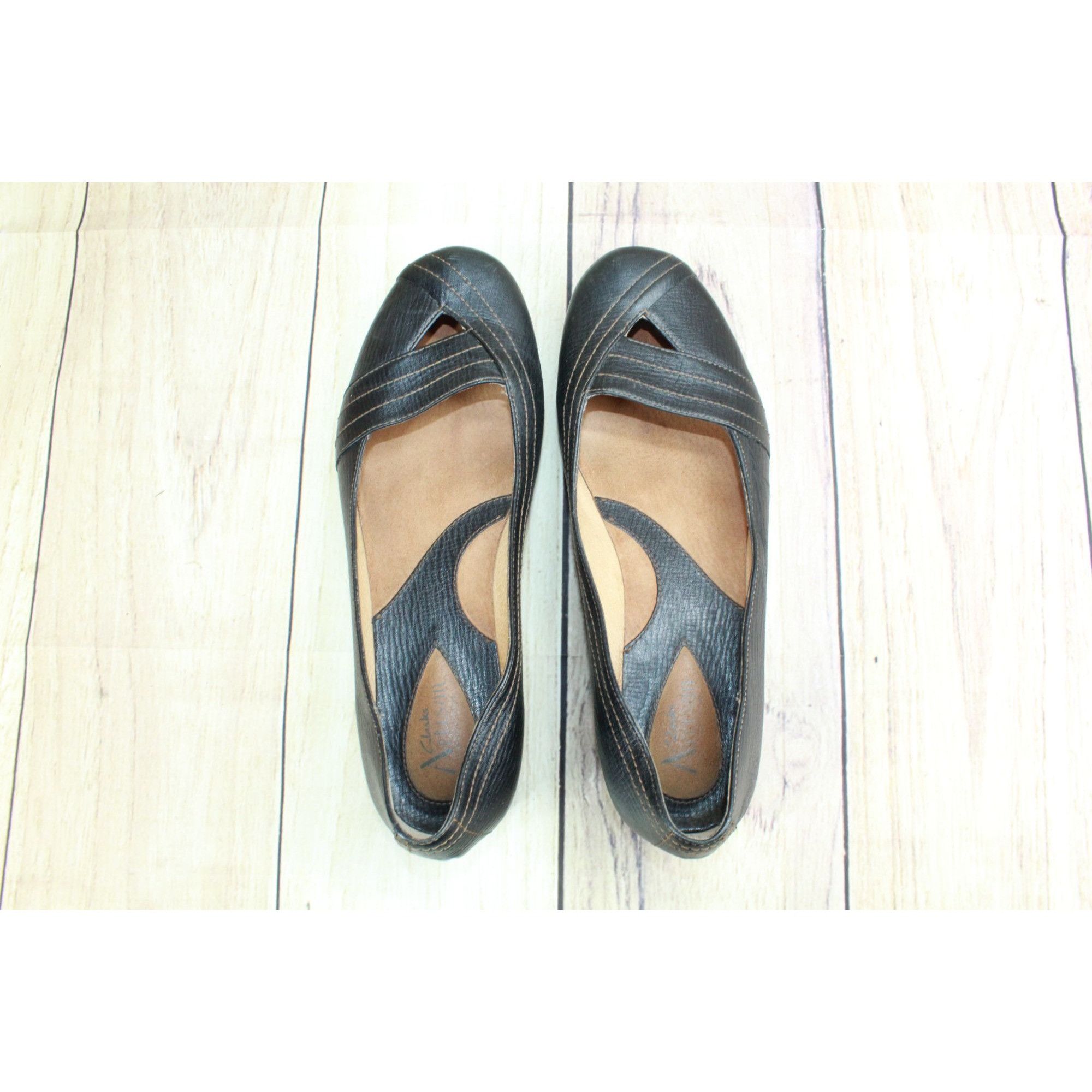Clarks × Leather Clarks Artisan Black Ballet Flats – Size 9.5 Women’s Size US 9.5 / IT 39.5 - 6 Thumbnail