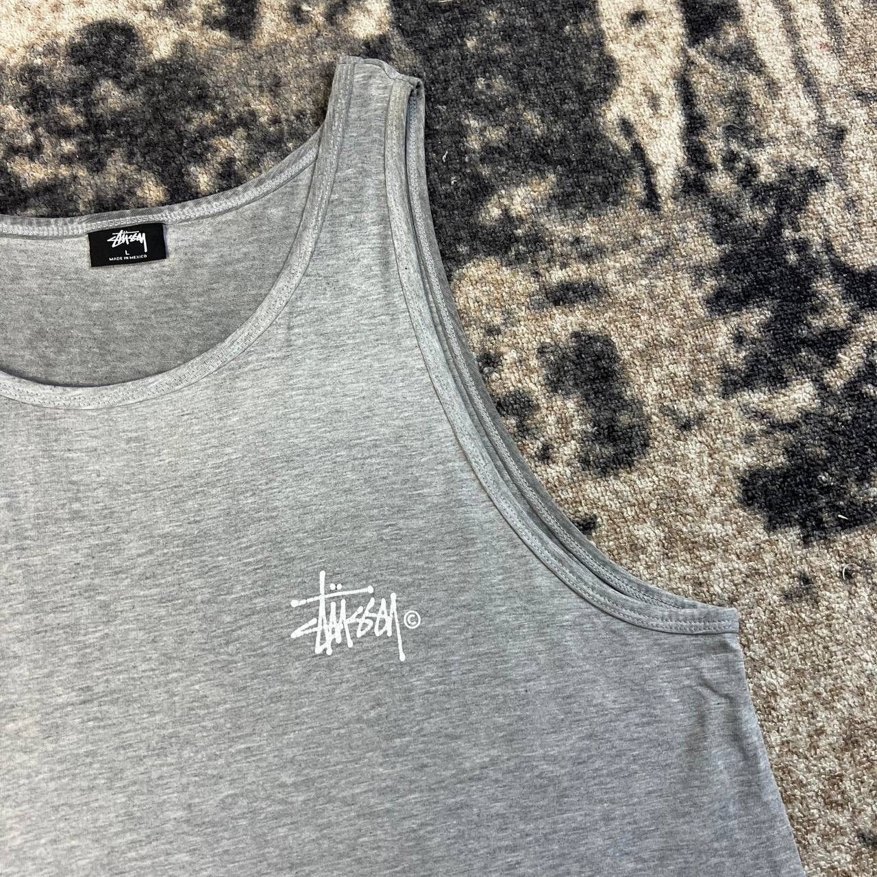 Stussy Stussy Big Logo Vintage Y2K Distressed Tank Top Size US L / EU 52-54 / 3 - 7 Thumbnail
