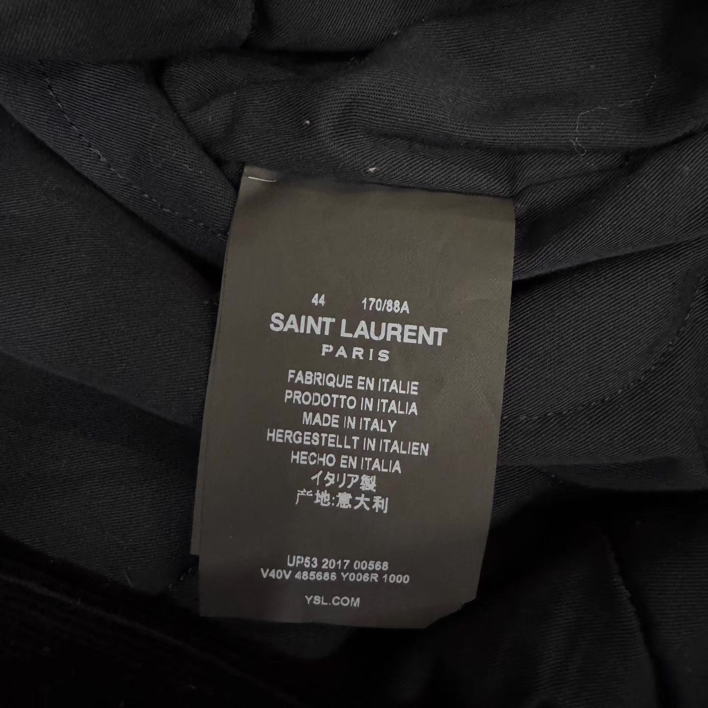 Saint Laurent Paris YSL Black & Yellow Corduroy Jacket Q10 Size US L / EU 52-54 / 3 - 4 Thumbnail
