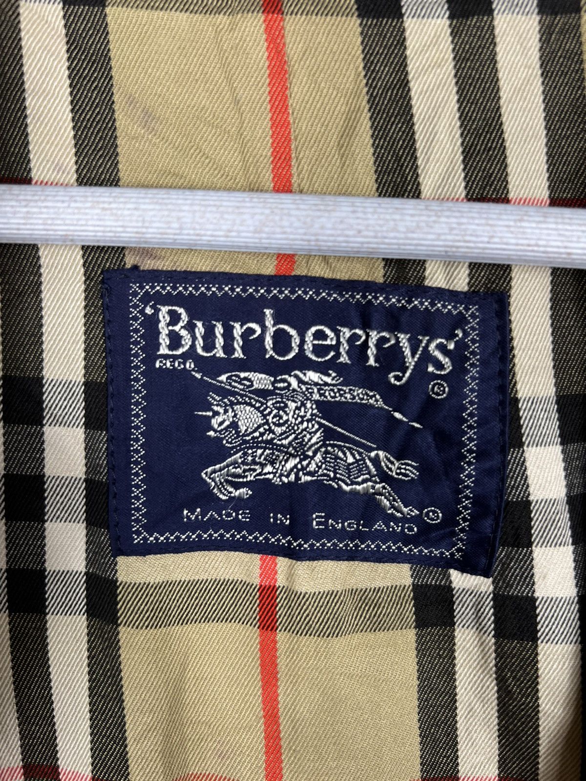 Burberry 🔥 BURBERRYS NOVA CHECK LINING TRENCH COAT MADE IN ENGLAND Size US S / EU 44-46 / 1 - 13 Thumbnail