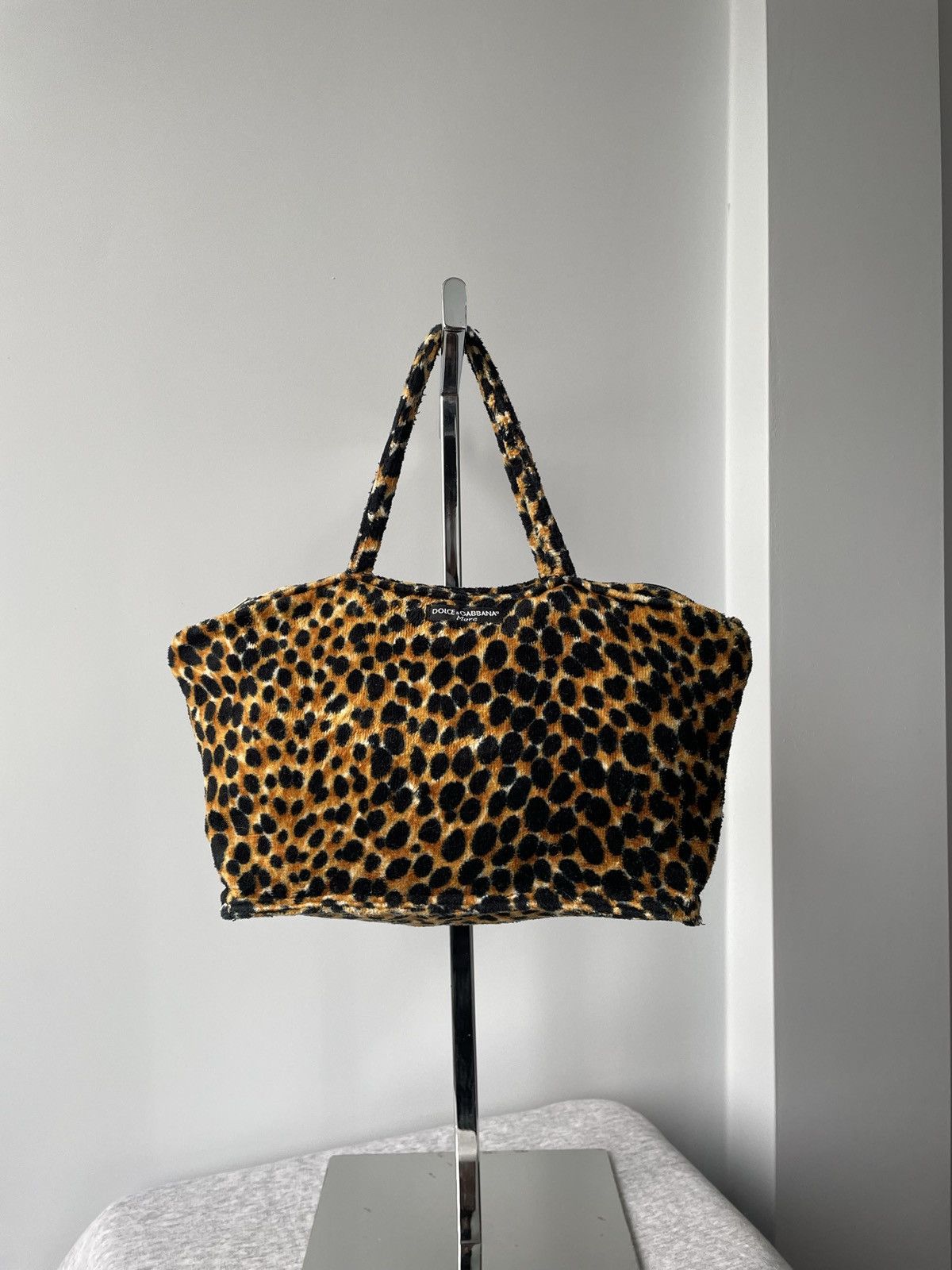 Dolce & Gabbana Dolce&Gabbana Vintage Y2k Black Nylon Leopard Hand Bag Size ONE SIZE - 1 Thumbnail