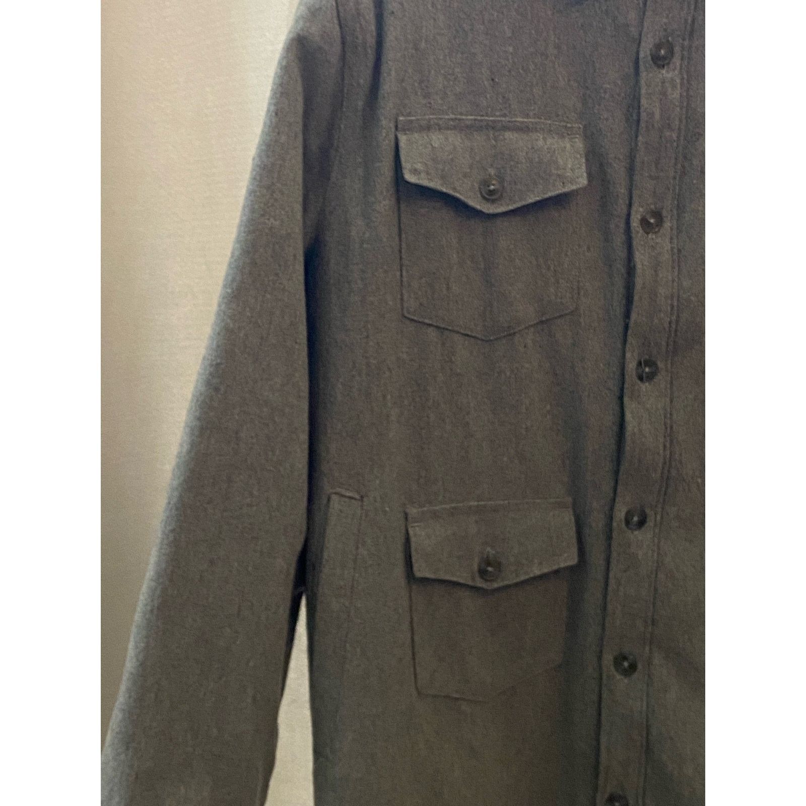 IN4MATION vtg IN4MATION Wool Shirt Jacket m large Size US L / EU 52-54 / 3 - 4 Thumbnail