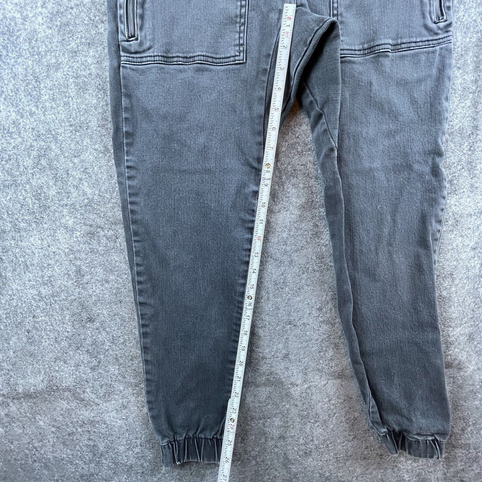 Been Trill Been Trill Pants Mens Small White Denim Joggers Streetwear Size US 30 / EU 46 - 6 Thumbnail
