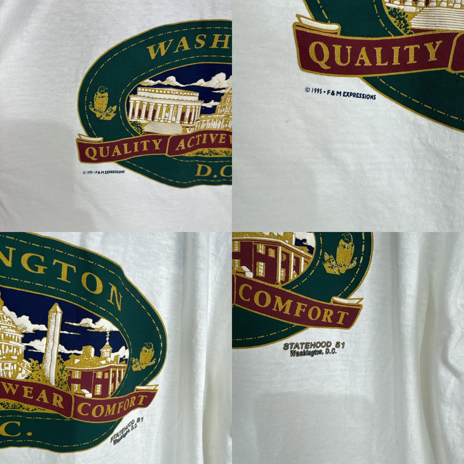 Vintage VINTAGE Washington DC T Shirt Men’s XL USA Statehood Tourist Destination Tee Size US XL / EU 56 / 4 - 8 Thumbnail