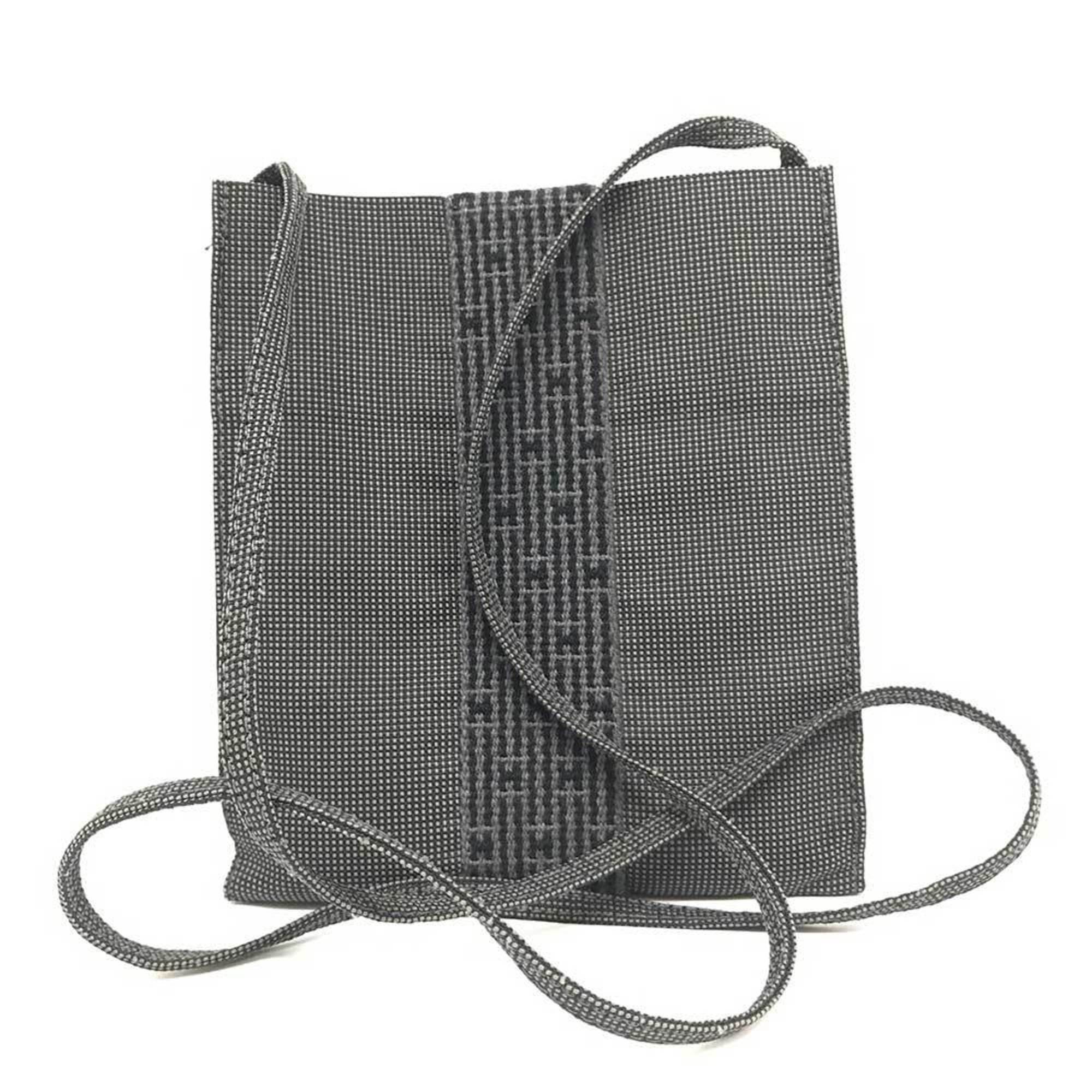 image of Hermes Air Line Pochette Compact Shoulder Bag Grey, Women's