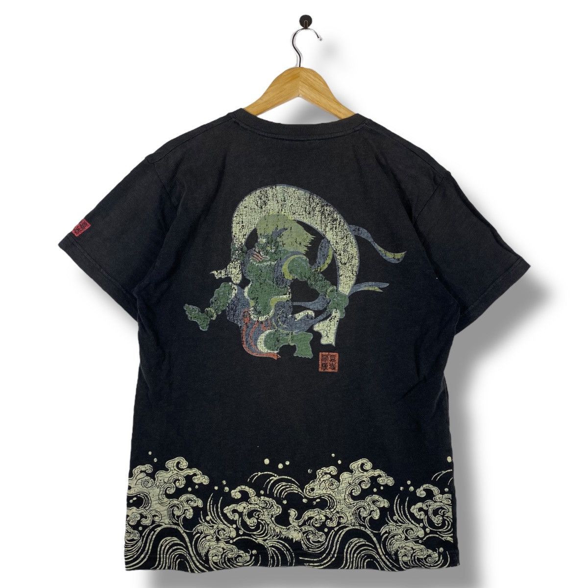 Japanese Brand × Vintage Vintage Japanese Traditional JAPAN GODS Graphic Tee Shirt Size US L / EU 52-54 / 3 - 5 Thumbnail