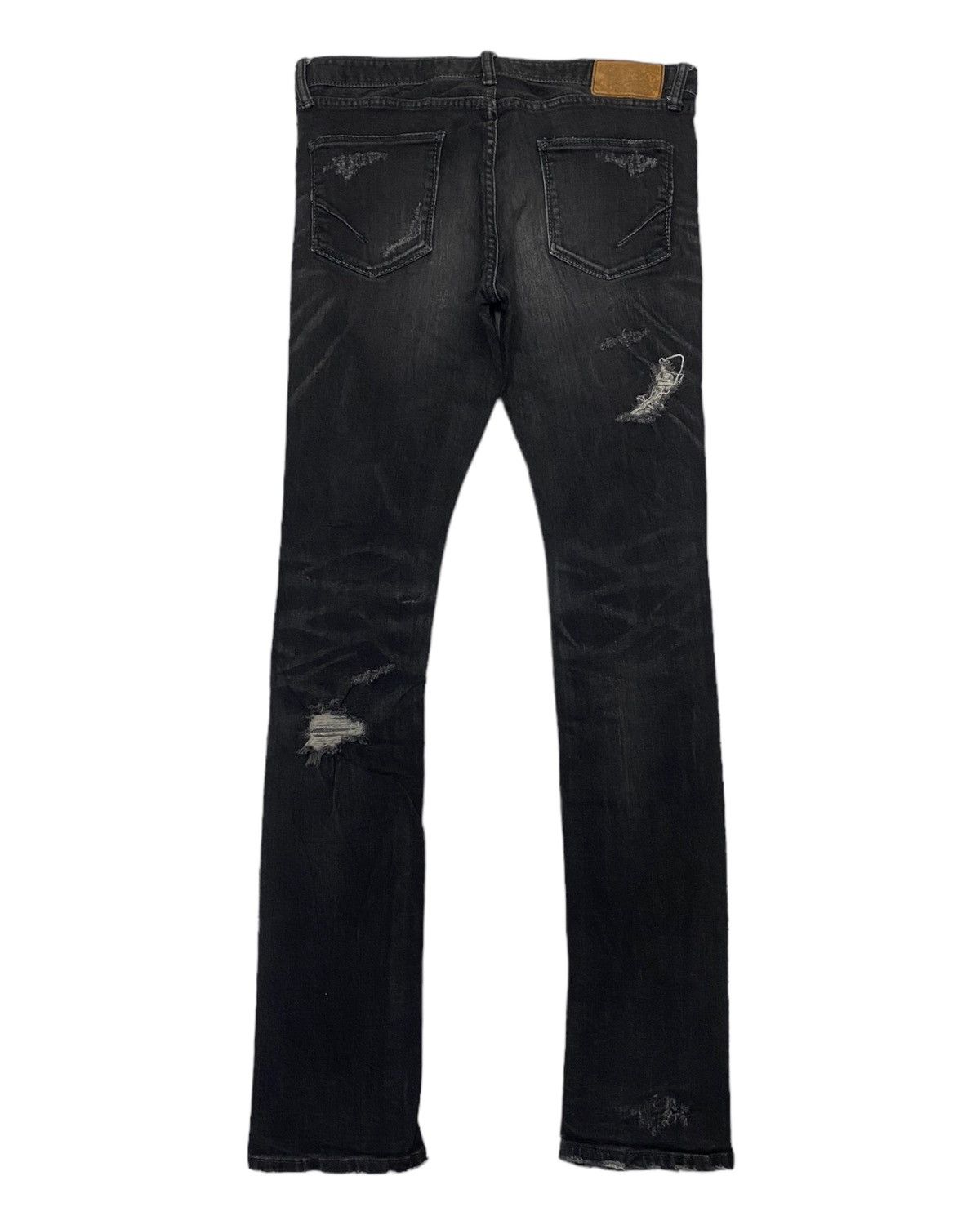 GOSTAR DE FUGA GOSTAR DE FUGA DISTRESSED DENIM JEANS SKINNY PUNK Size US 31 - 3 Thumbnail