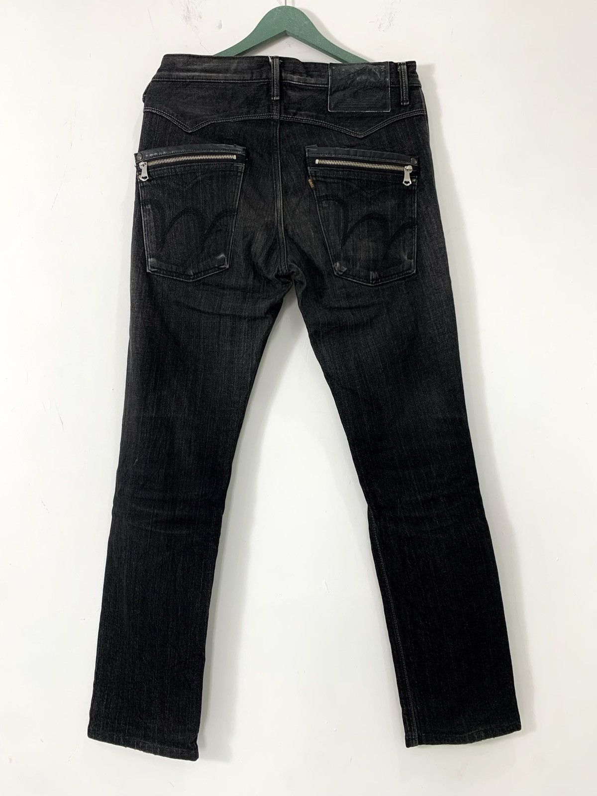 Edwin Vintage edwin stone black mid flare jeans strapes pocket Size US 32 / EU 48 - 16 Thumbnail