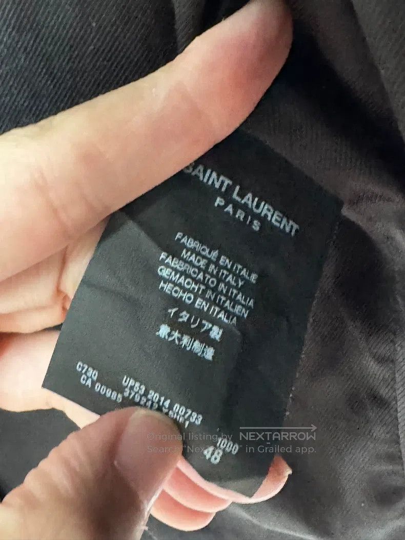 Saint Laurent Paris Saint Laurent Paris Frilled Motorcycle Leather Jacket Size US M / EU 48-50 / 2 - 6 Thumbnail