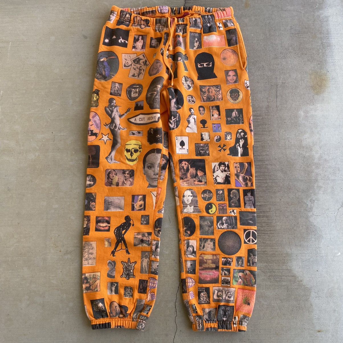 Supreme Supreme Thrills Sweatpants Orange 2017 Grailed