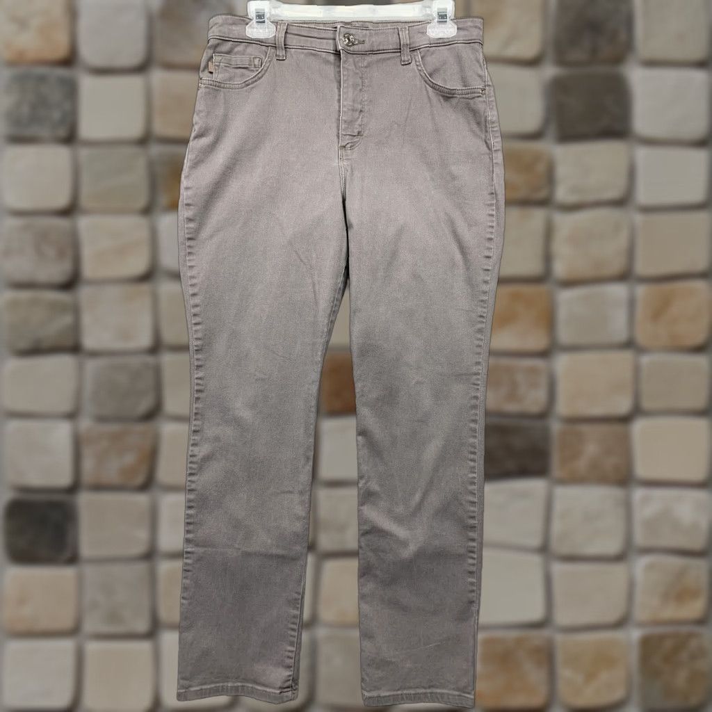 Lee Lee Women's Denim Pants 12M Slim Straight Leg Hi-Rise Light Brown Slim’g Denim Pants Size 34" / US 12 / IT 48 - 1 Thumbnail