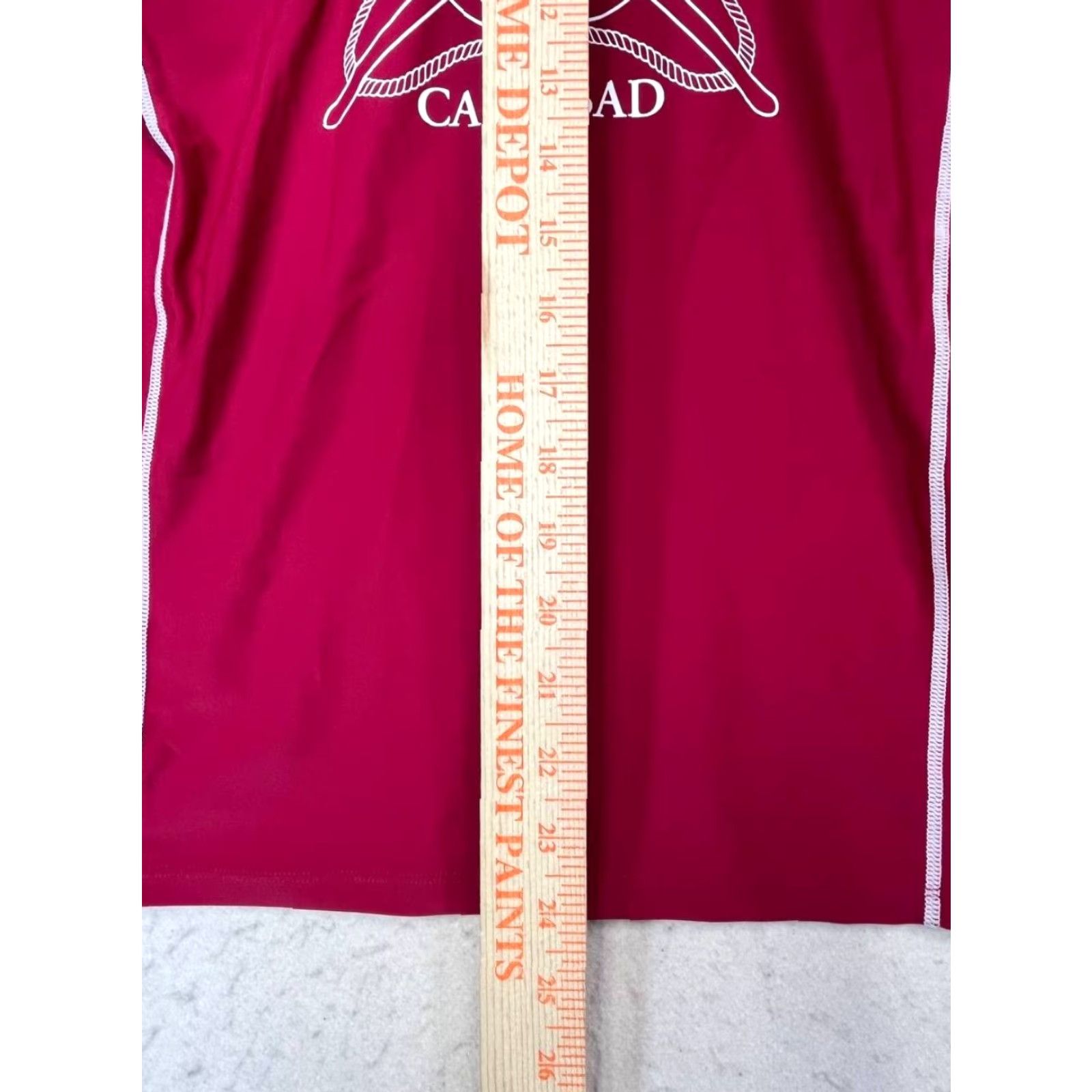 Vintage Tuga Red Rashguard Long Sleeve Sunwear Top M Medium Unisex Adults Nylon Lycra Solid Blouse State Junior Lifeguard Size M / US 6-8 / IT 42-44 - 4 Thumbnail