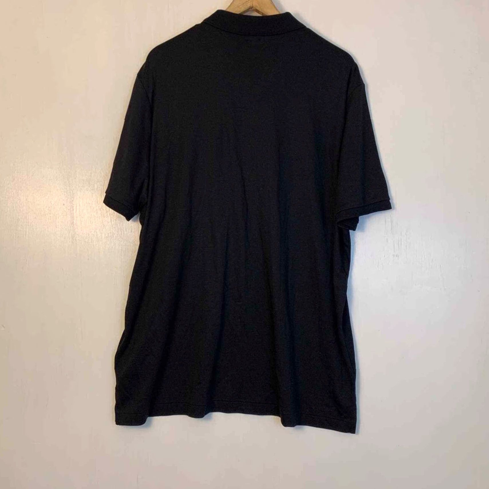 VINTAGE Polo Ralph Lauren Polo Shirt XL Black Mens Regular Short Sleeve Collared Logo Classic