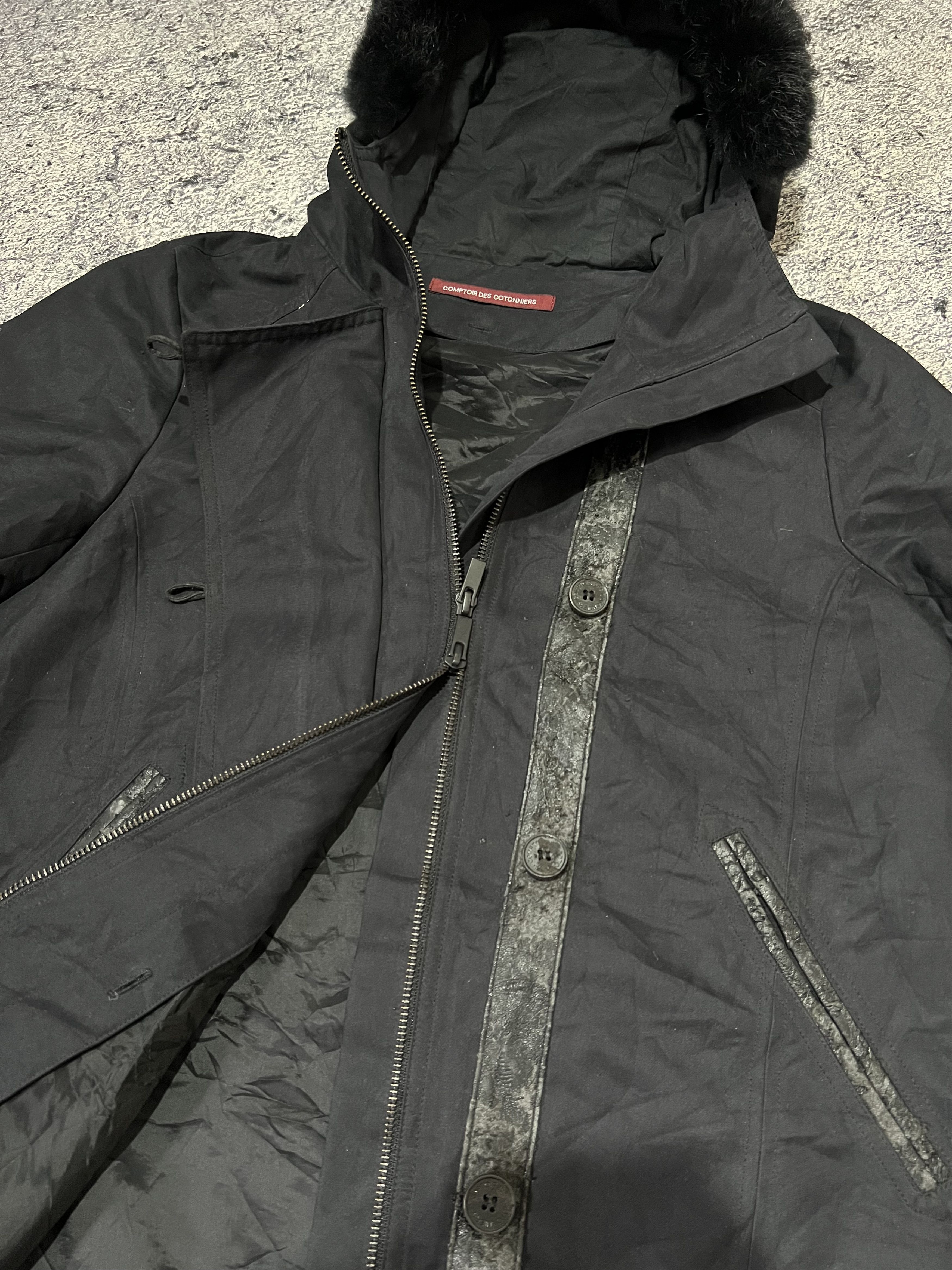 Japanese Brand 2000s Archival Japan Y's Asymmetric Hybrid Fur y2k Lgb Ifsix Size US M / EU 48-50 / 2 - 4 Thumbnail