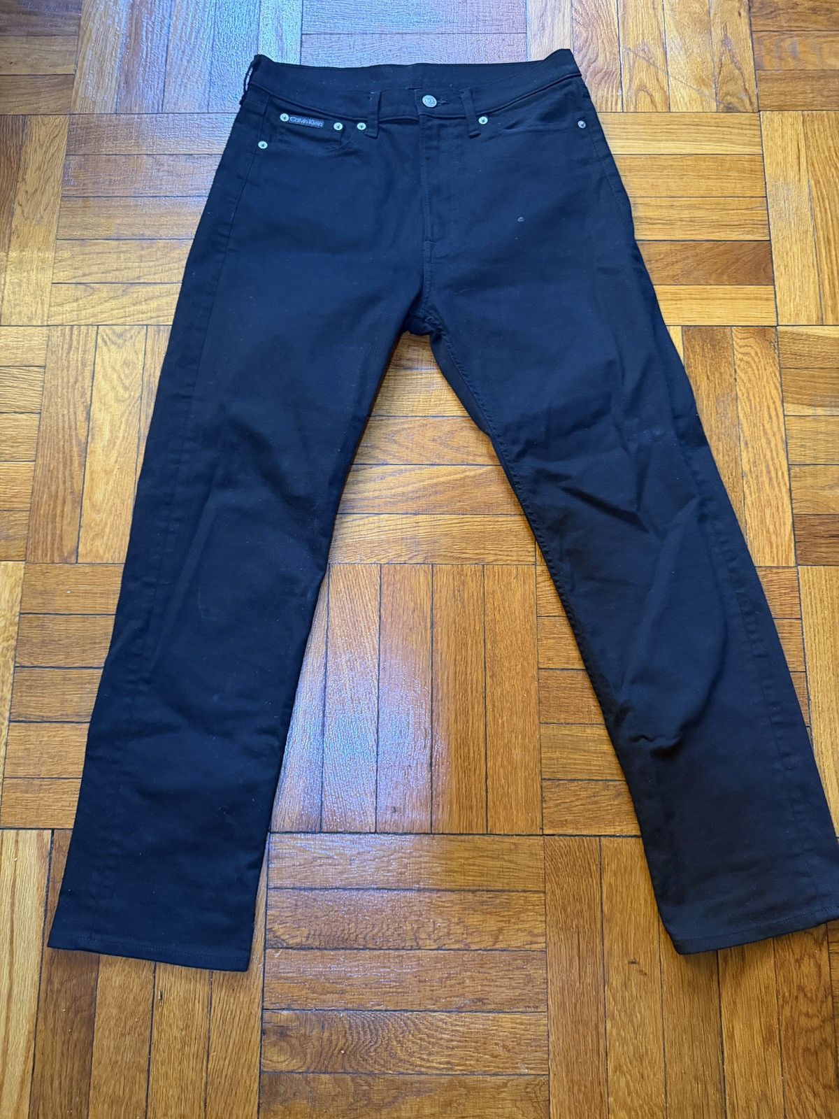 Calvin Klein CALVIN KLEIN BLACK DENIM JEANS Size US 31 - 1 Thumbnail