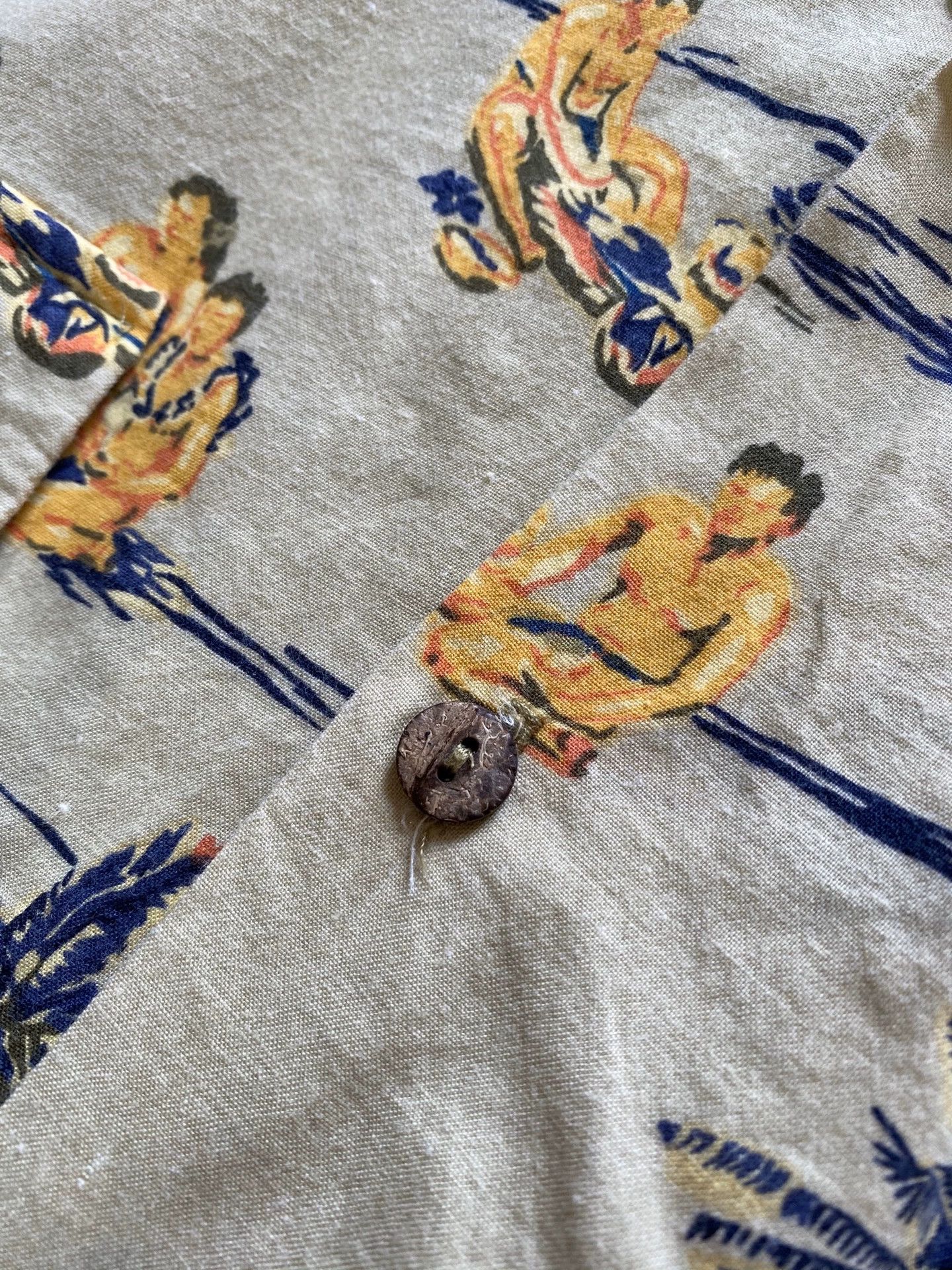 Stussy Vintage Stussy 90s Hawaiian Shirt Tribal Print Size L Size US L / EU 52-54 / 3 - 5 Thumbnail