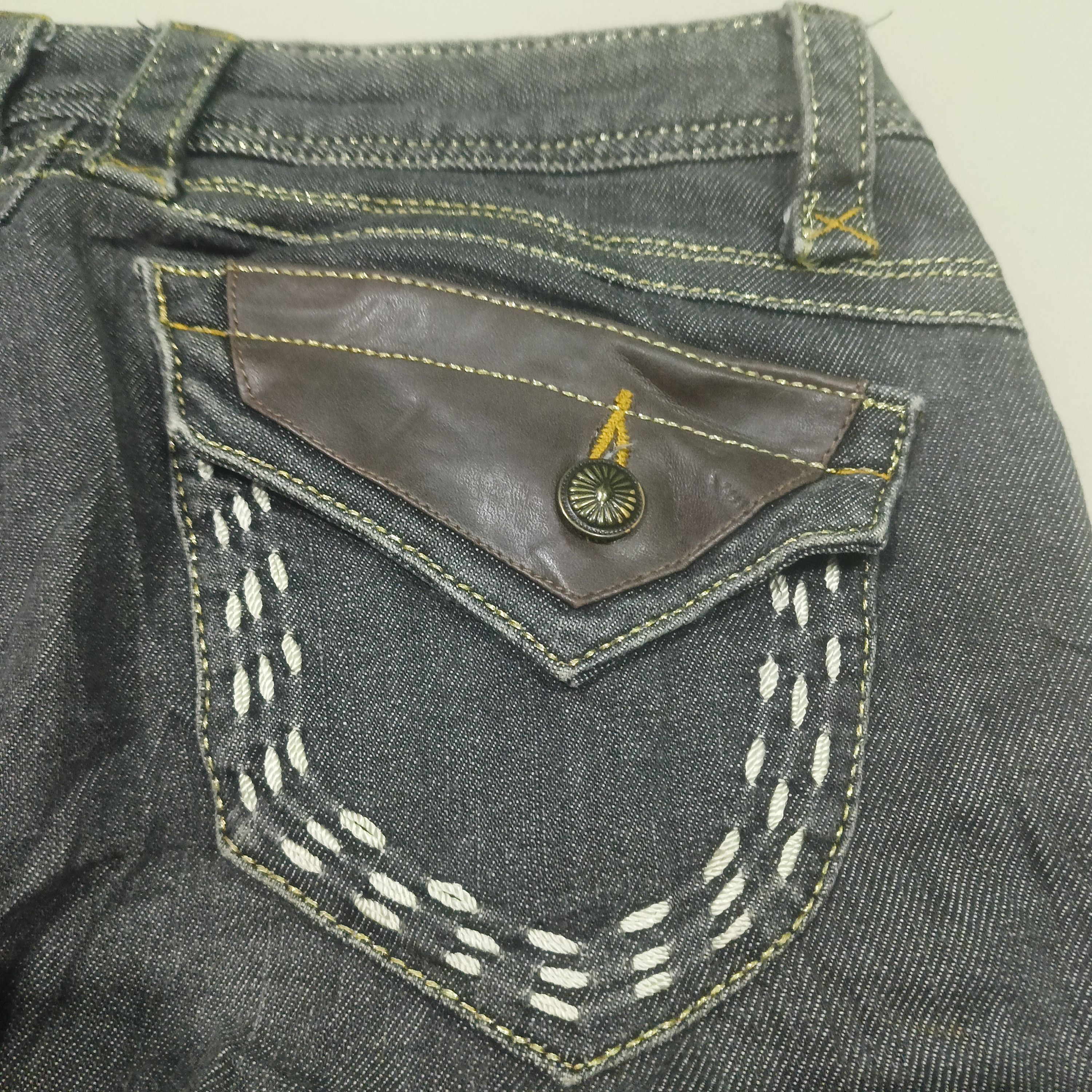 Japanese Brand Distressed Bootcut M.A. Japanese tribal pocket design Jeans Size US 28 / EU 44 - 13 Thumbnail