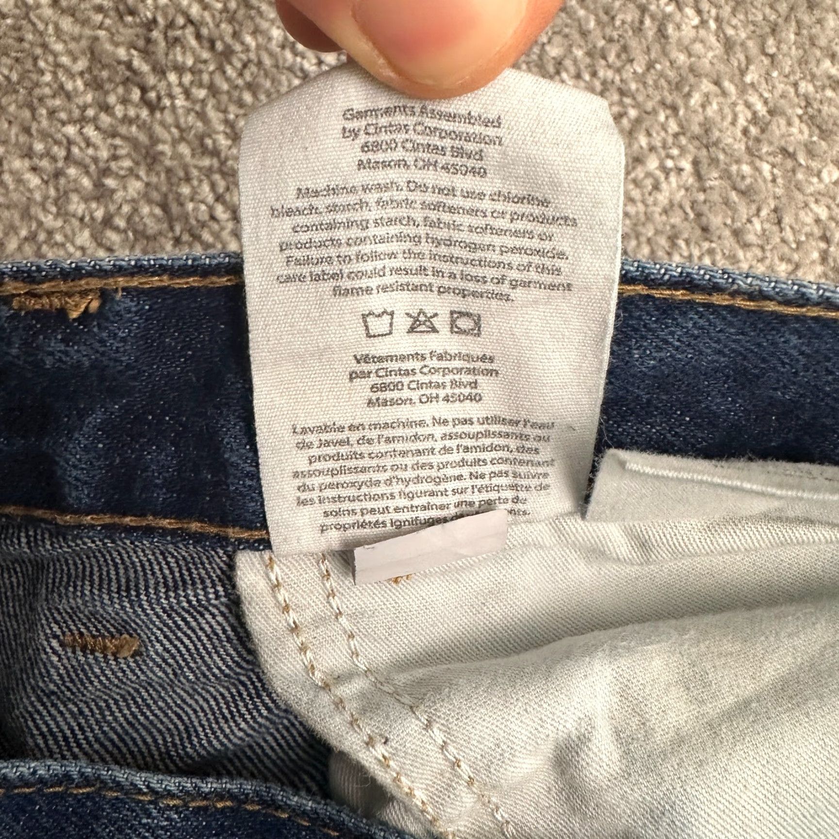 Carhartt Carhartt Jeans Men 38x30 Blue Dark Wash Straight Leg Fire Resistant Casual Men Size US 38 / EU 54 - 7 Thumbnail