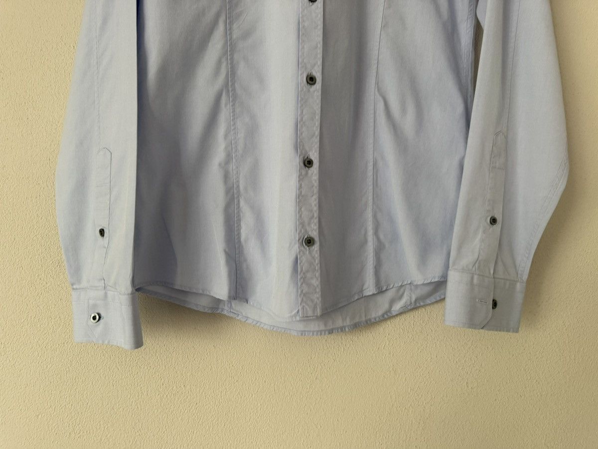 Gucci Light Blue Slim Shirt with Mother of Pewrl Buttons Size US M / EU 48-50 / 2 - 4 Thumbnail