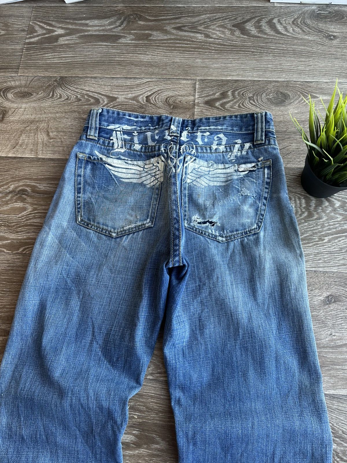 Firetrap 🔥 Vintage Firetrap Distressed Denim Japanese Baggy Jeans Y2K Size US 30 / EU 46 - 1 Thumbnail