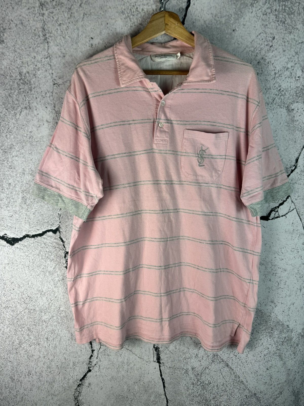 Yves Saint Laurent YSL Yves Saint Laurent Polo Logo Vintage Size US XL / EU 56 / 4 - 1 Thumbnail