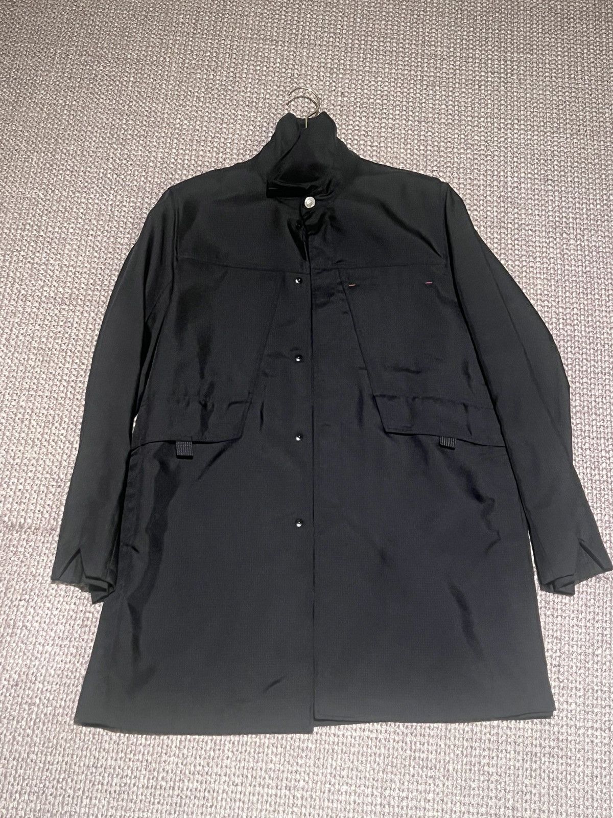 Affix Works Black cordura double vent coat long jacket | Grailed