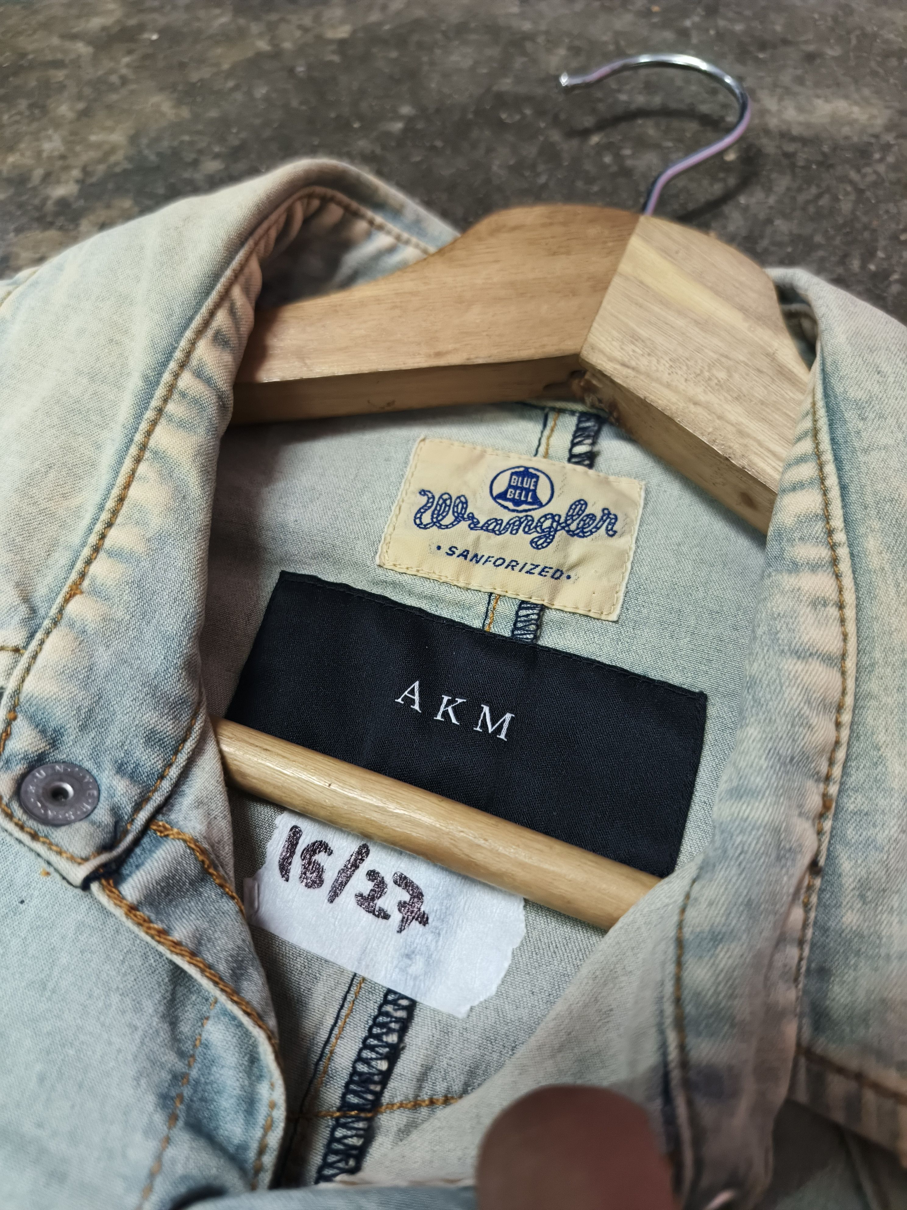 AKM AKM x Wrangler blue bell western shirt button Size US M / EU 48-50 / 2 - 7 Thumbnail