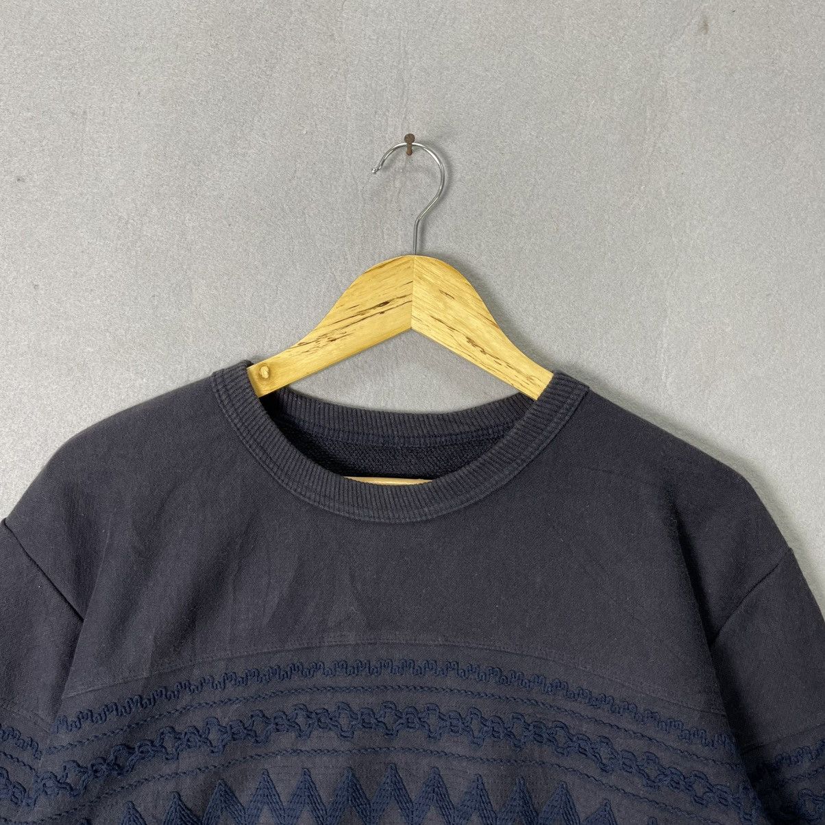Hai Sporting Gear Vintage HAI Sporting Gear Issey Miyake Patterned Sweatshirt Size US M / EU 48-50 / 2 - 2 Thumbnail