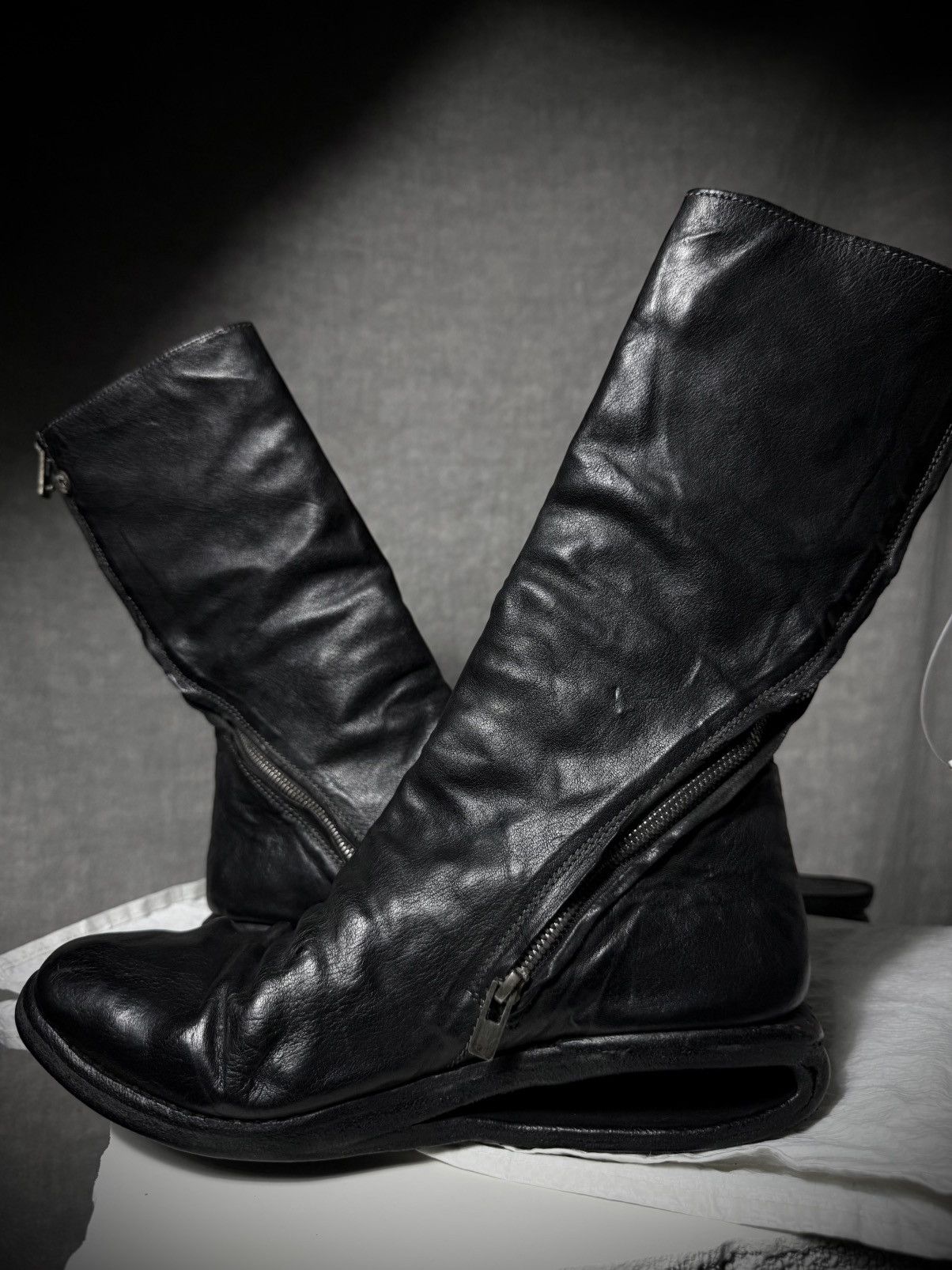 Carol Christian Poell Carol Christian Poell Titanium Prosthetic U-Sole Boots Size US 7 / EU 40 - 8 Thumbnail