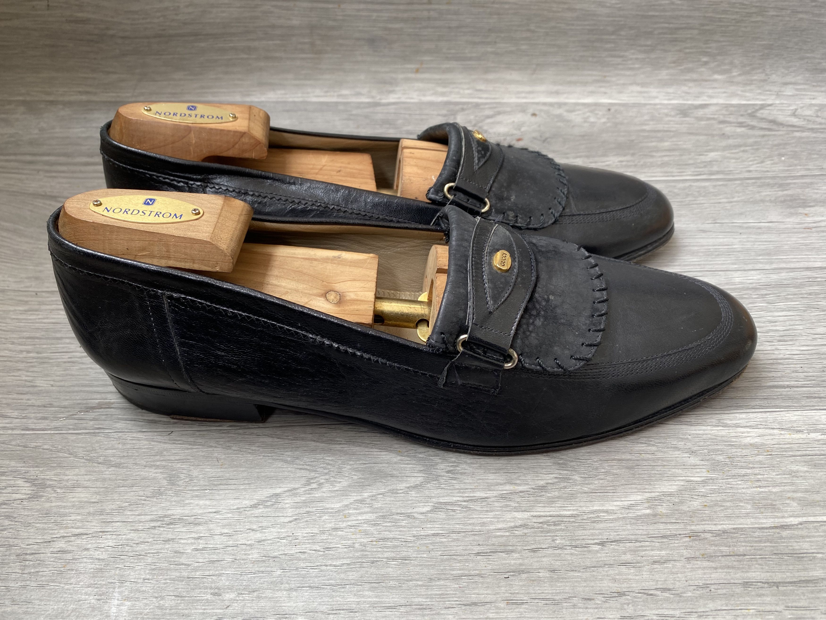 Gucci Gucci tomford era black leather slip on penny loafer uk 9s Size US 10 / EU 43 - 8 Thumbnail