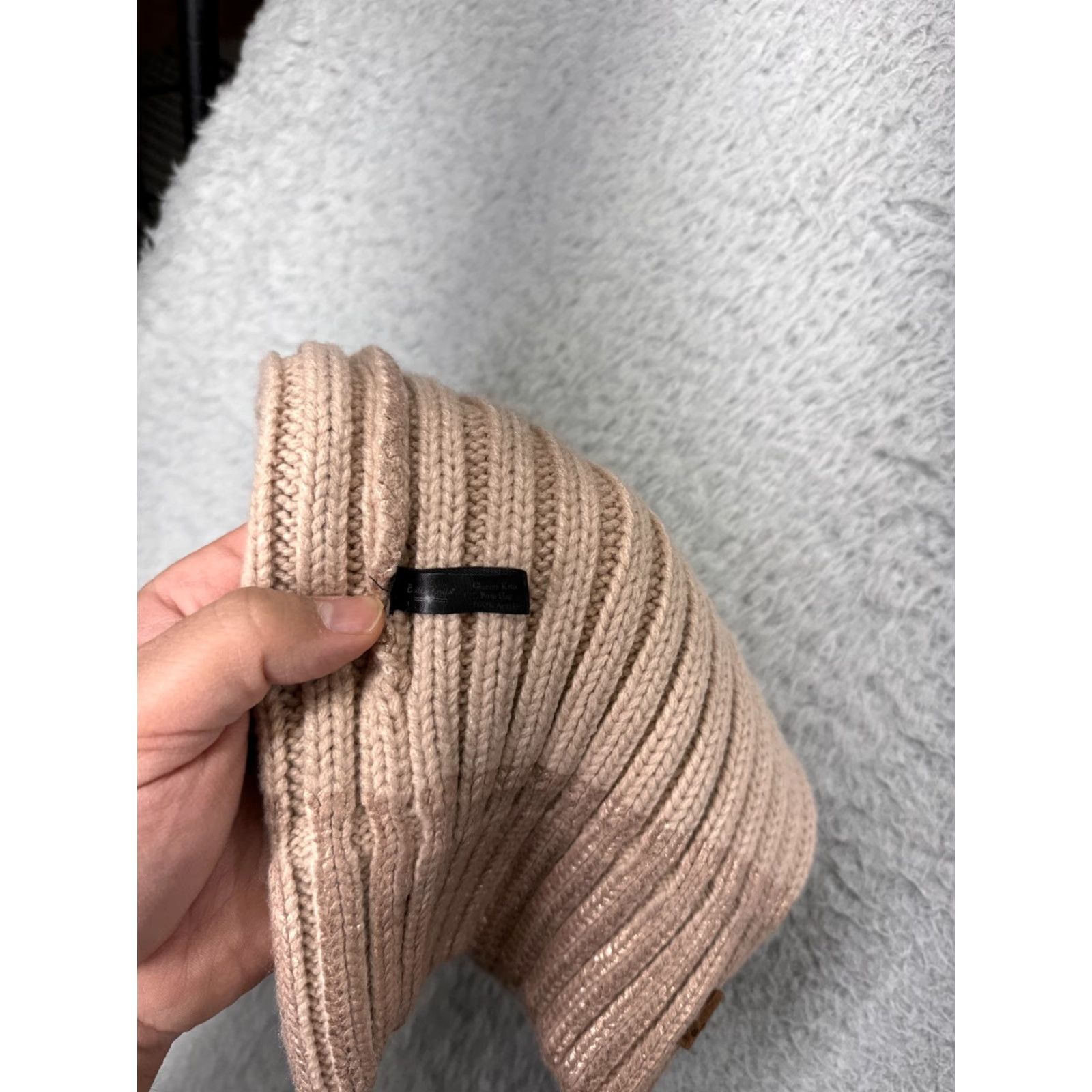 Vintage Britts Knits Beanie Toque Adult One Size Rose Gold 100% Acrylic Knit Winter Rose Pink Hat Beanie Unisex Adults 1SZ Mens Womens Size ONE SIZE - 6 Thumbnail