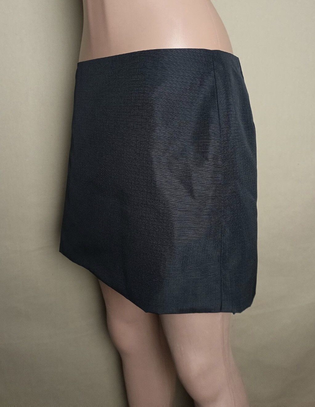 Jil Sander Jil Sander Black Nylon Designer Short Skirt EU 38 Size 26" / US 2 / IT 38 - 3 Thumbnail