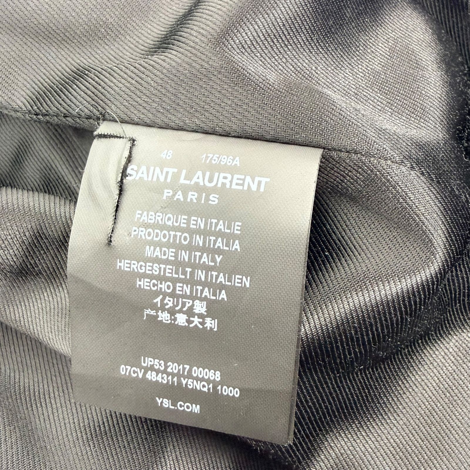 Saint Laurent Paris Saint Laurent Saharienne Lambskin Leather Belted Jacket Size US M / EU 48-50 / 2 - 11 Thumbnail