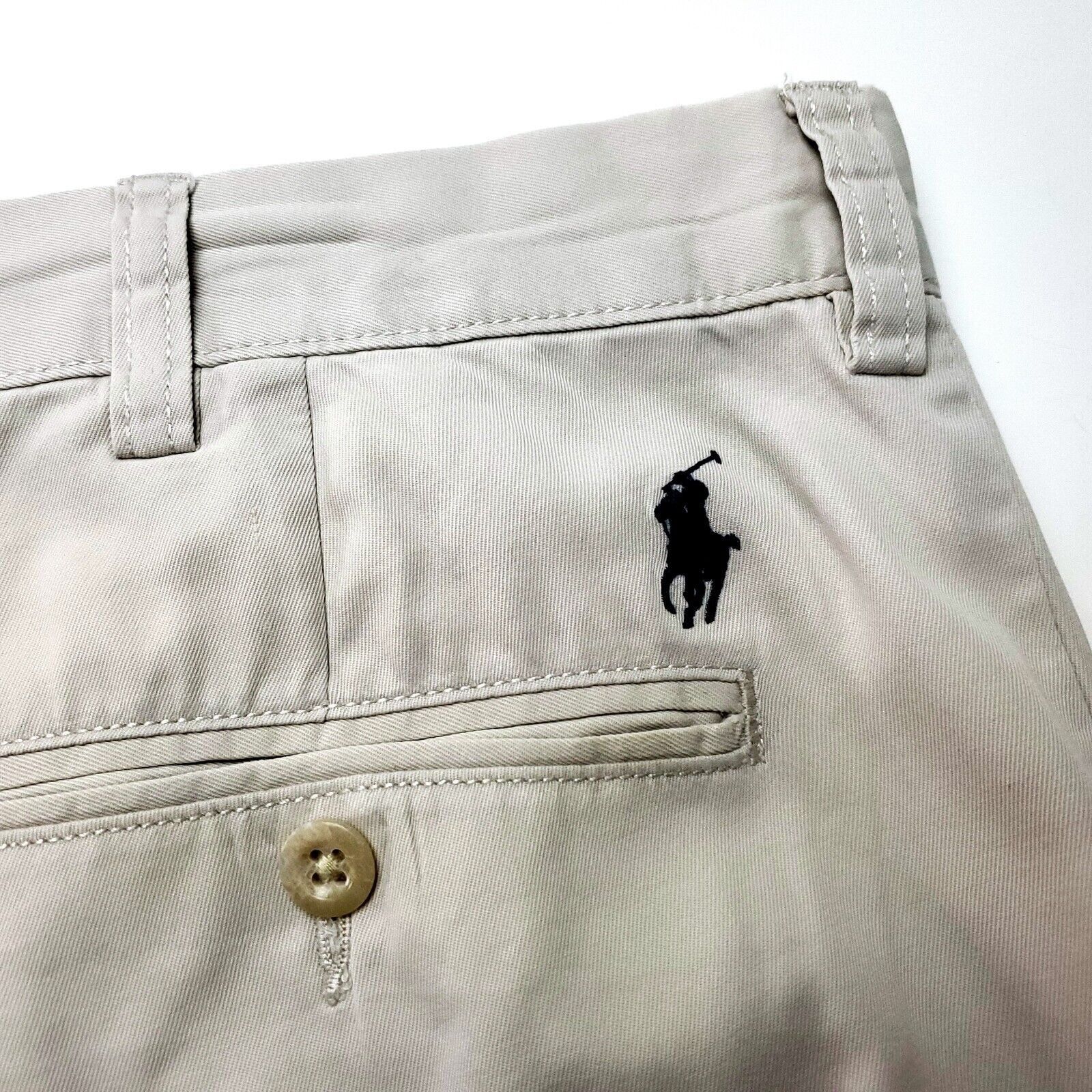 Polo Ralph Lauren Polo Ralph Lauren Cotton Cream Chino Pants 35/29 Flat Front Size US 35 - 4 Thumbnail