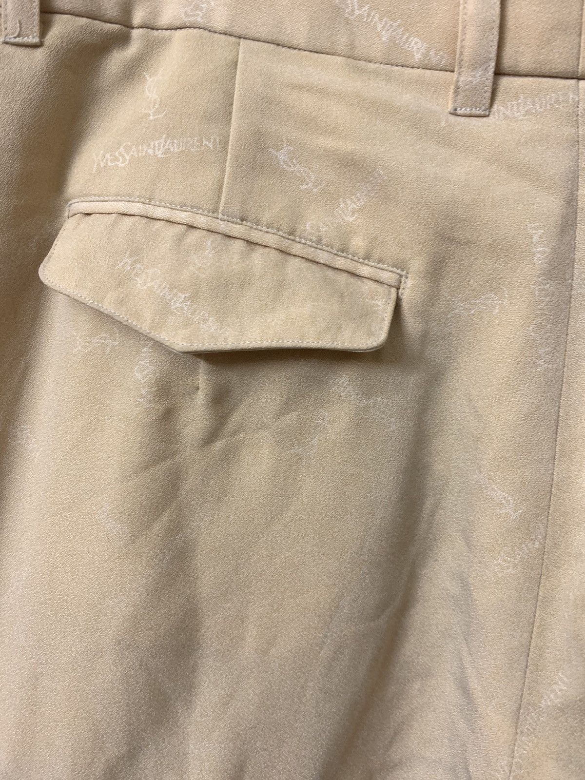 Designer × Yves Saint Laurent Monogram Ysl silk pants Size US 35 - 4 Thumbnail