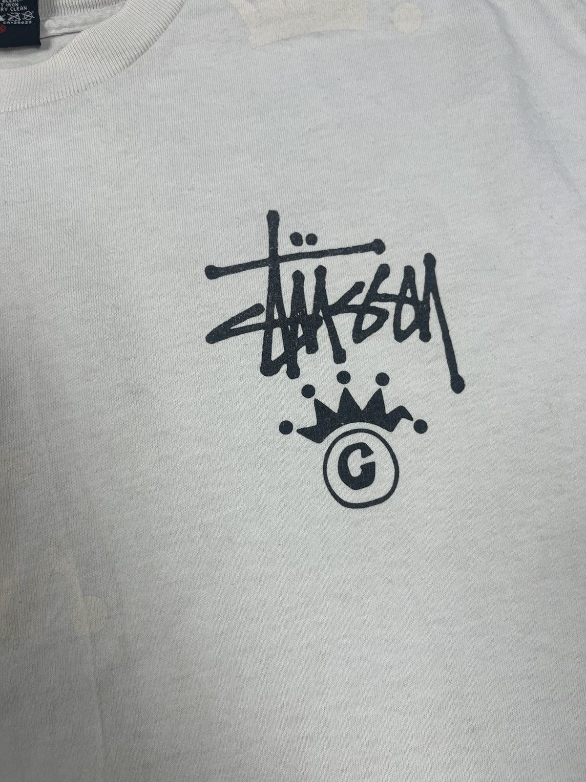 Stussy ‼️RARE‼️VINTAGE STUSSY CROWN MULTILOGO MONOGRAM T-SHIRT TEE🔥 Size US XL / EU 56 / 4 - 5 Thumbnail