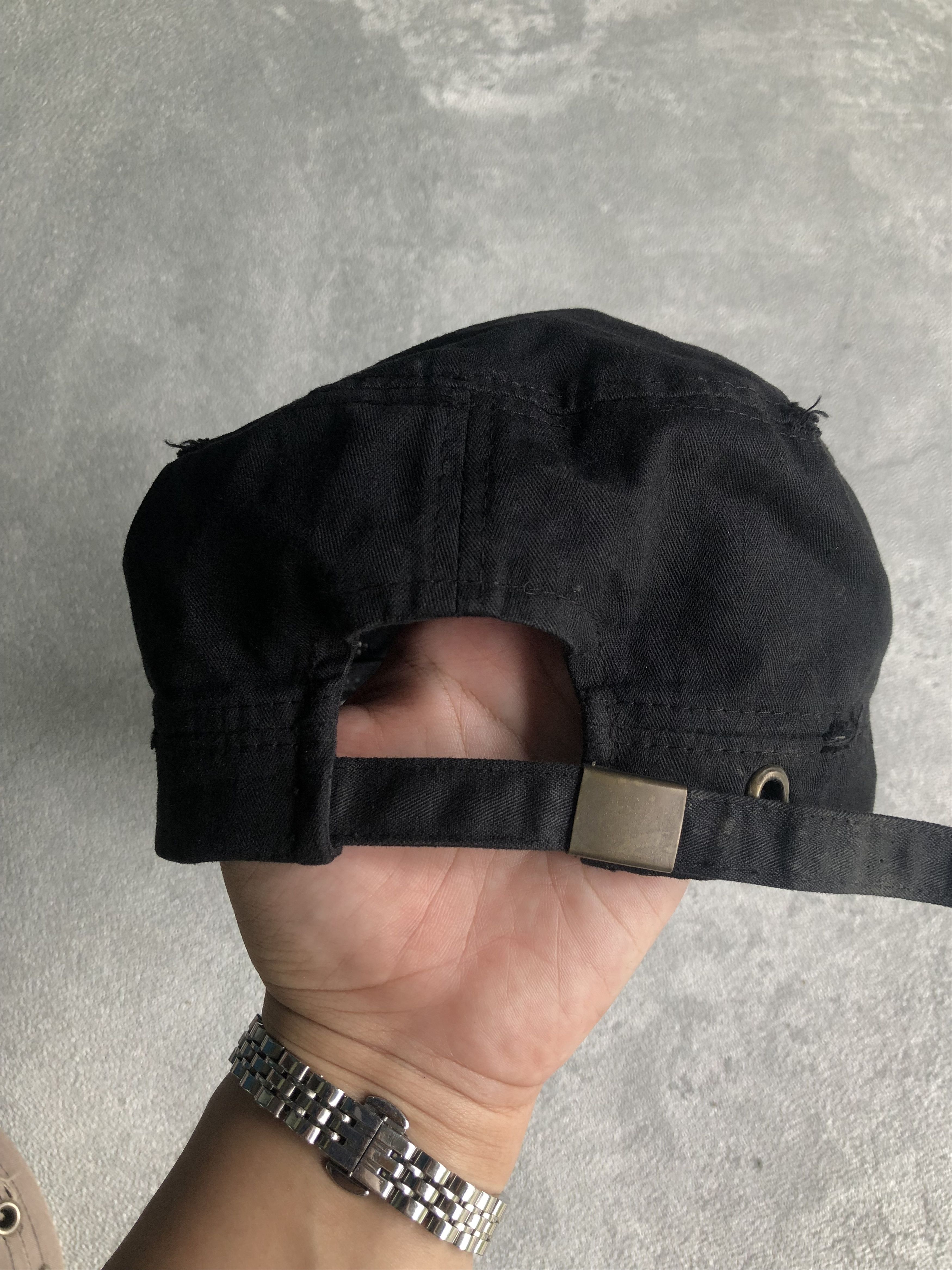 Japanese Brand Gothic Skull Studded Hat Distressed Japanese Style Size ONE SIZE - 4 Thumbnail