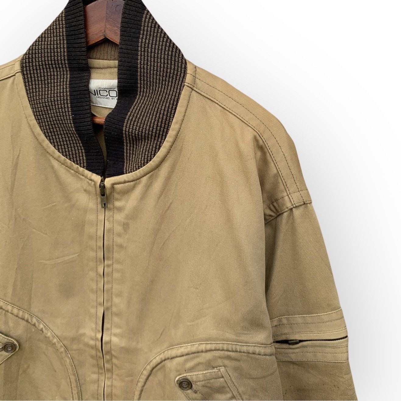 Japanese Brand Vintage Monsieur Nicole By Koba Bomber Jacket Size US L / EU 52-54 / 3 - 7 Thumbnail