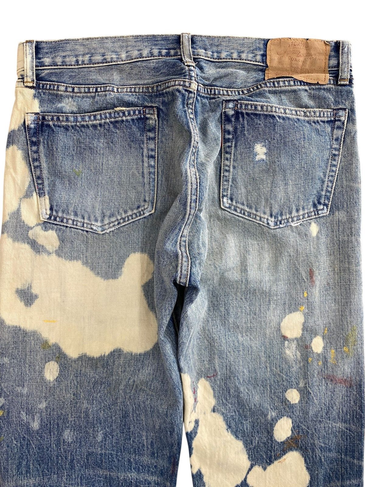 Japanese Brand Japanese Brand Heavy Ripped Artistic Bleach Wash Jeans Size US 32 / EU 48 - 4 Thumbnail