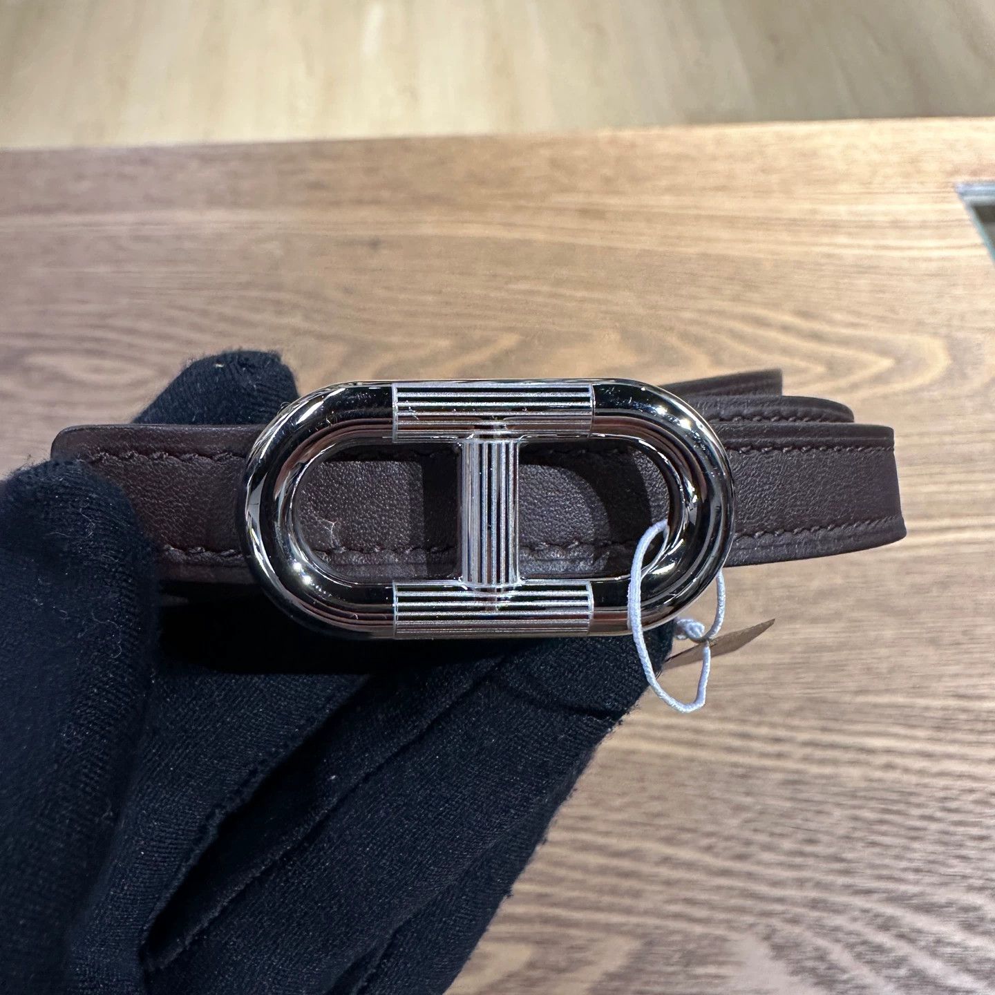 Hermes Hermes may662 Pig Nose Silver Buckle Belt Size ONE SIZE - 2 Thumbnail