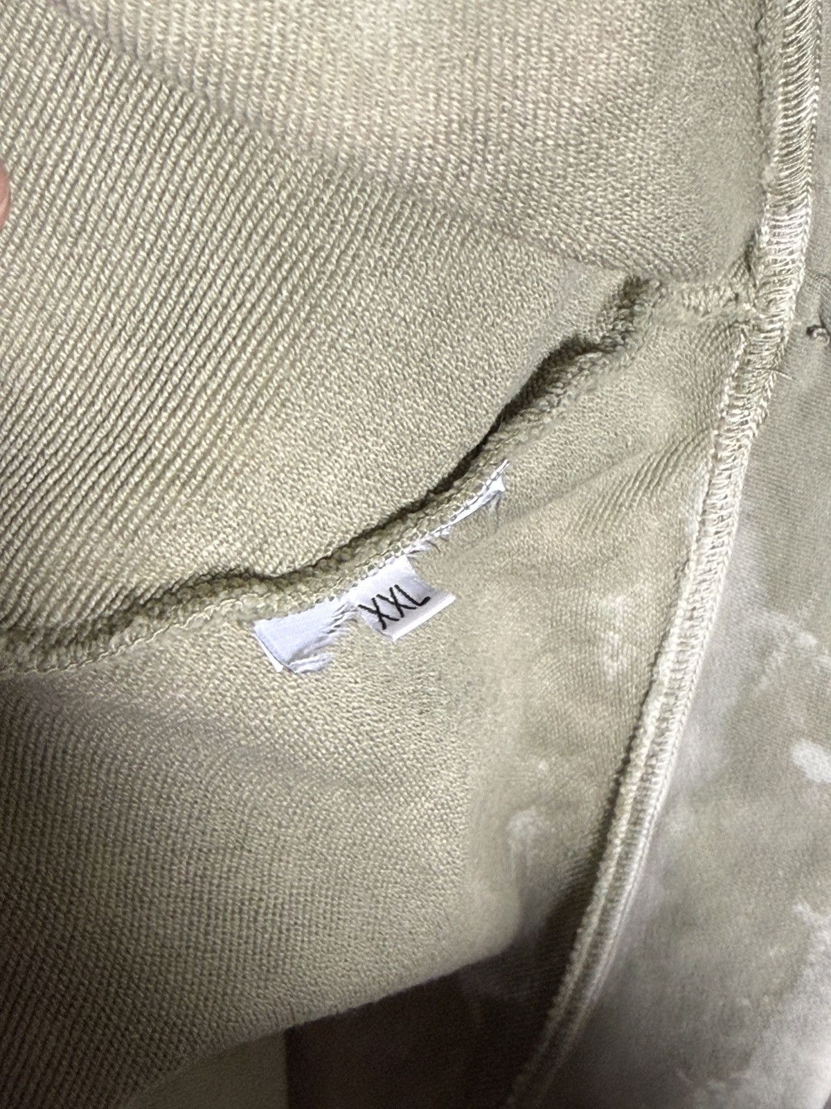 Stone Island half-zip hoodie hand corrosion