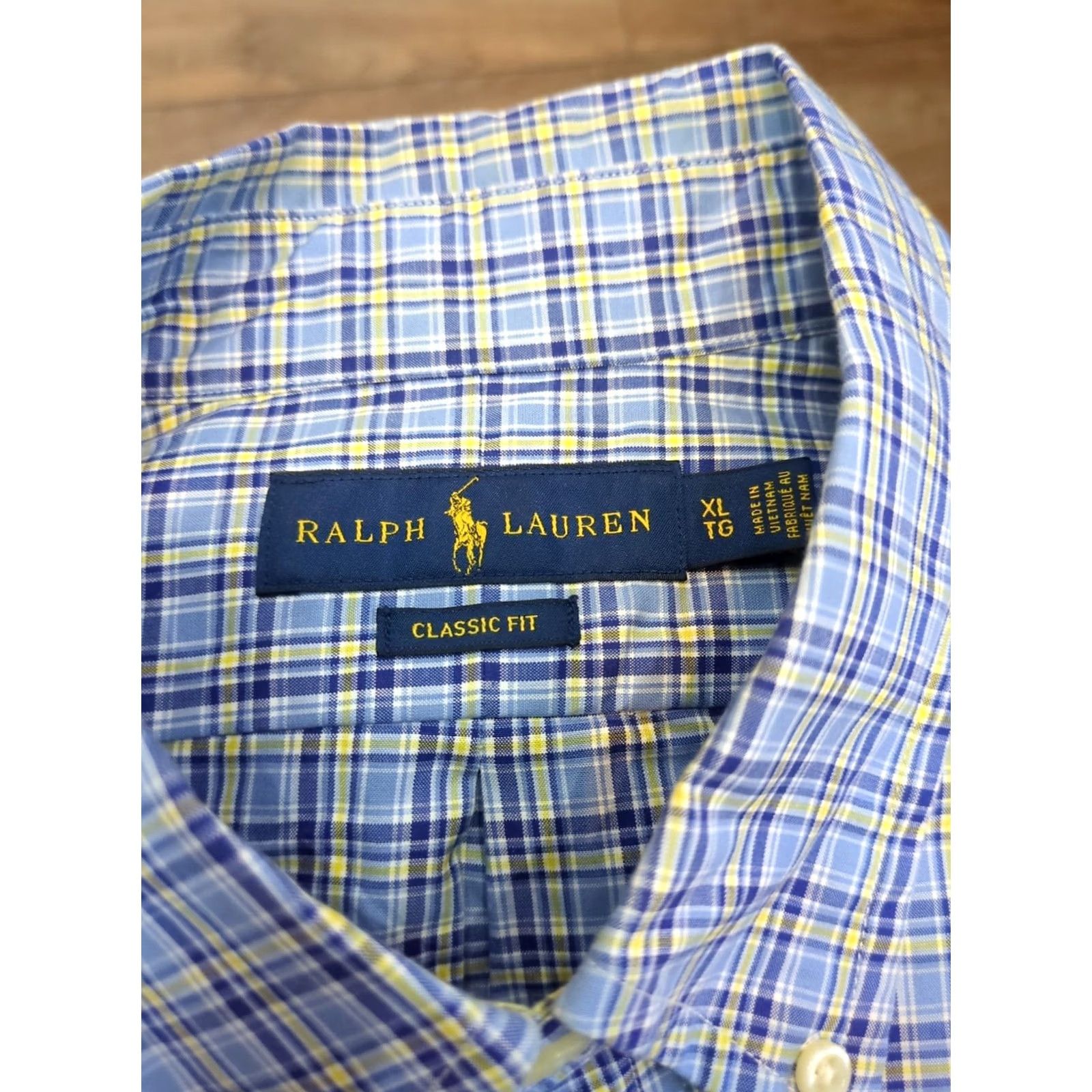 Ralph Lauren Ralph Lauren Shirt Mens XL Blue Plaid Button Down Classic Long Sleeve Pony Logo Size US XL / EU 56 / 4 - 2 Thumbnail