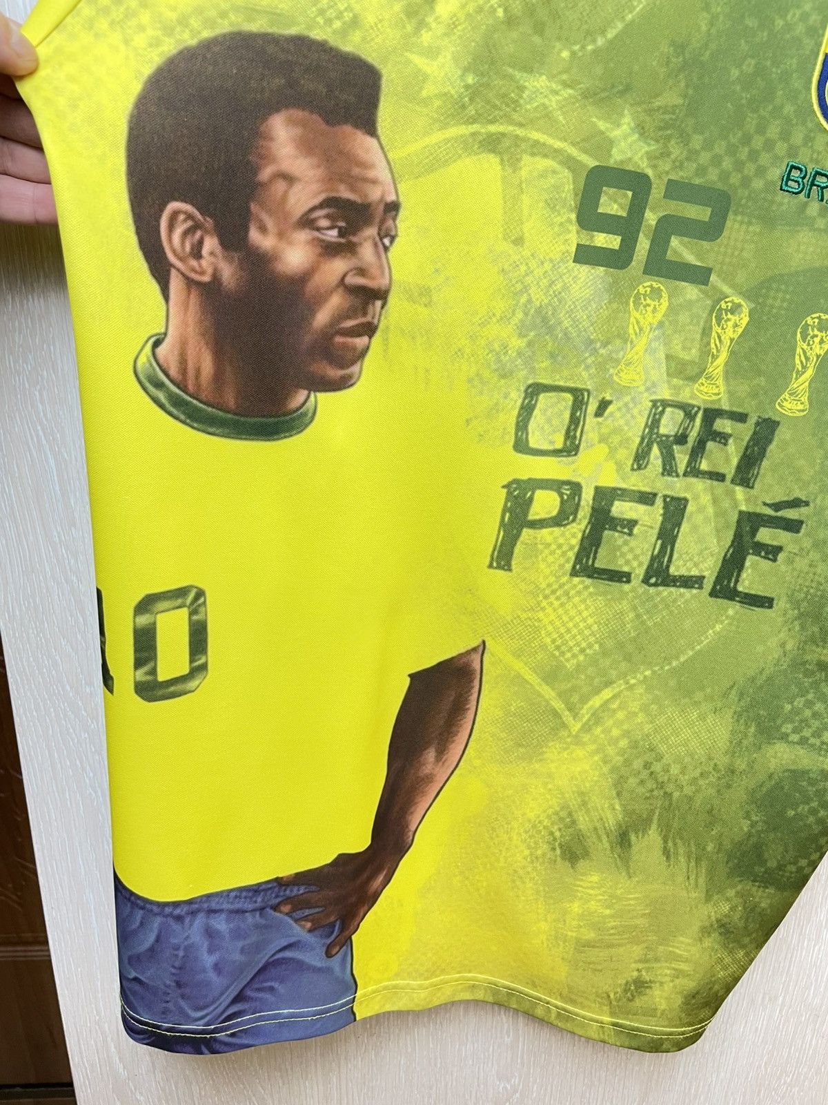 Nike Pele #10 Nike Brasil Jersey Size US XL / EU 56 / 4 - 3 Thumbnail