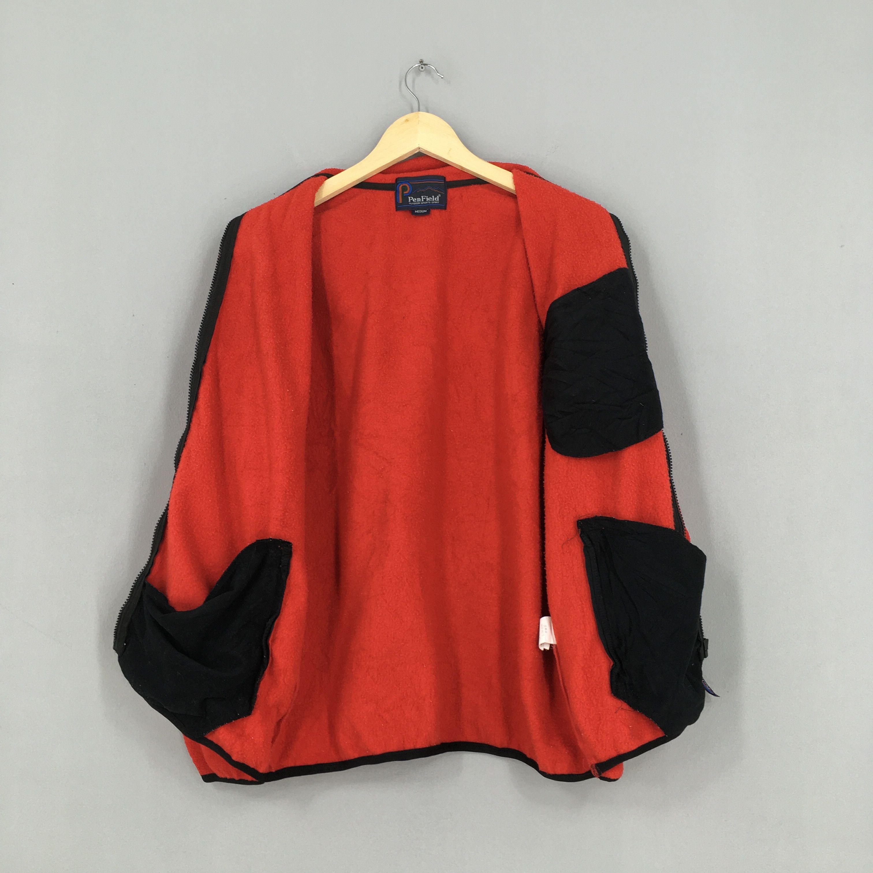 Penfield Vintage 90s Penfield Polartec Red Fleece Jacket Medium Size US M / EU 48-50 / 2 - 6 Thumbnail