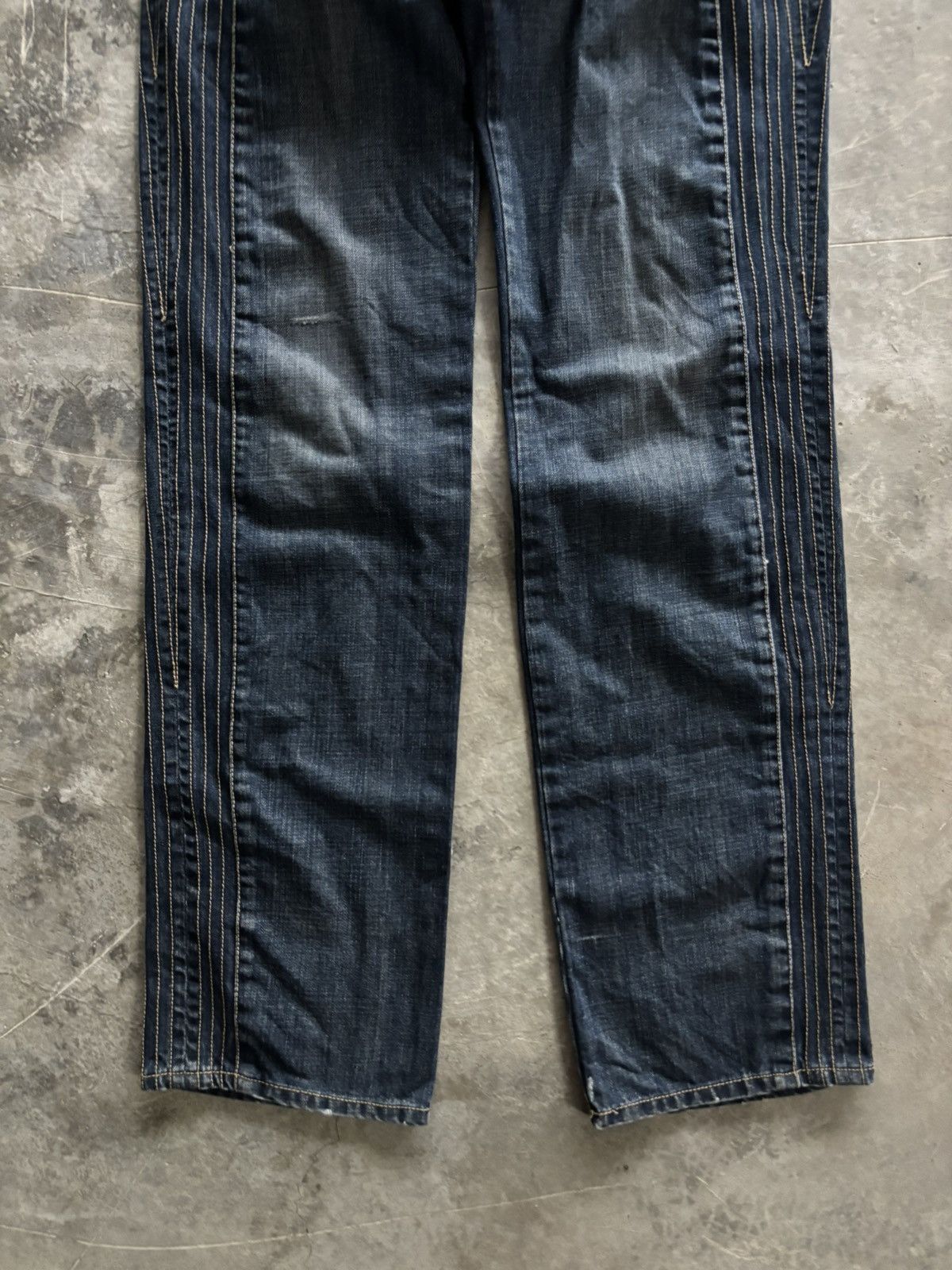 Just Cavalli JUST CAVALLI JEANS SIDE STITCHING ABSTRACT ART STYLE Size US 31 - 11 Thumbnail