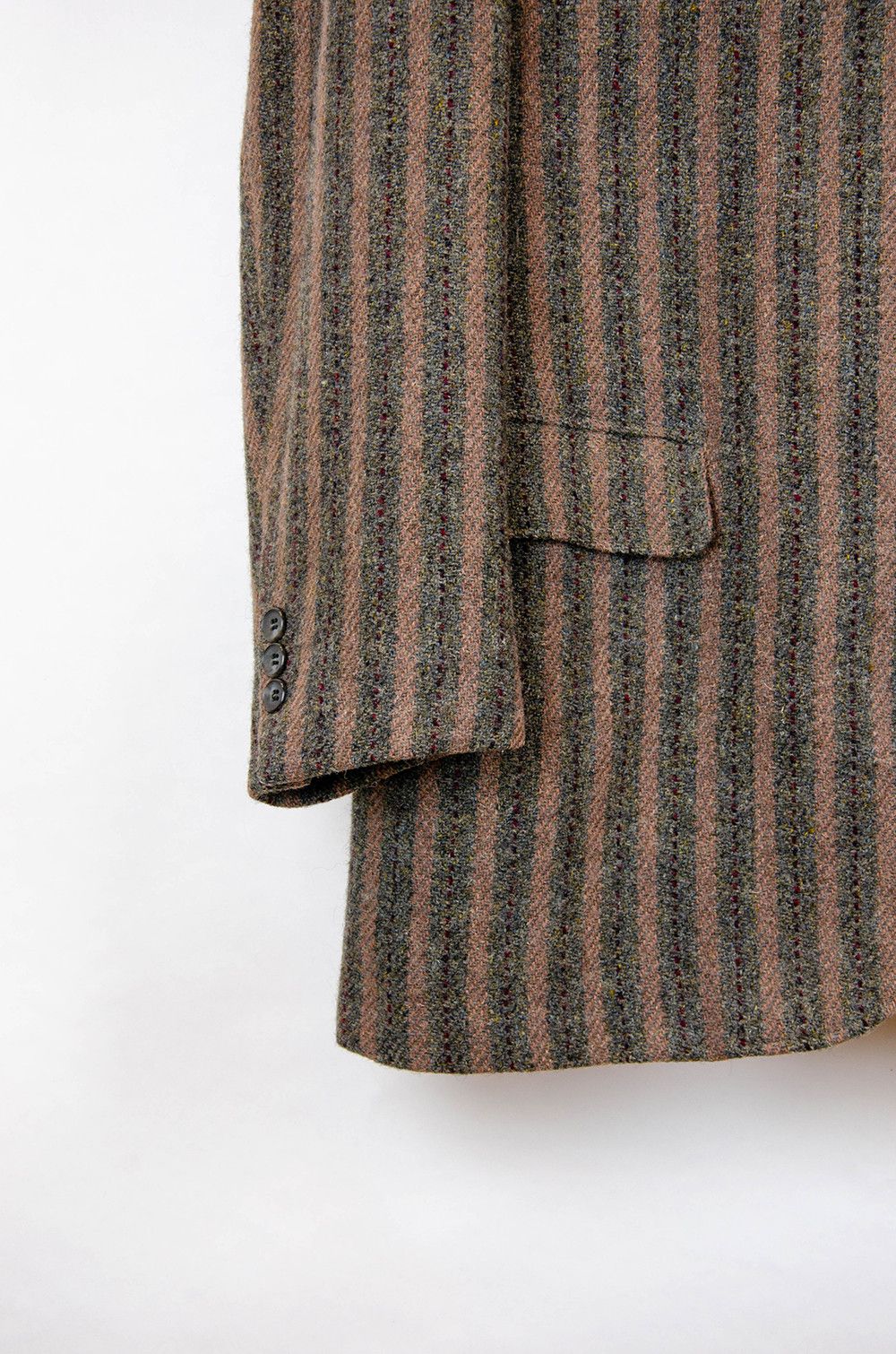 Harris Tweed Harris Tweed Vintage Striped Wool Blazer - Size 41R Size 50R - 3 Thumbnail