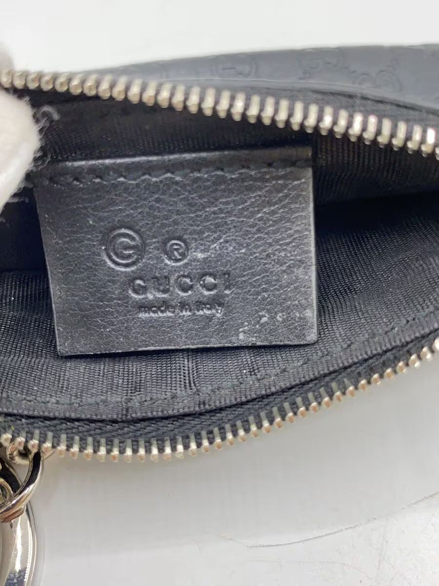 Gucci Gucci Micro Guccissima Leather Coin Case Black Size ONE SIZE - 3 Thumbnail