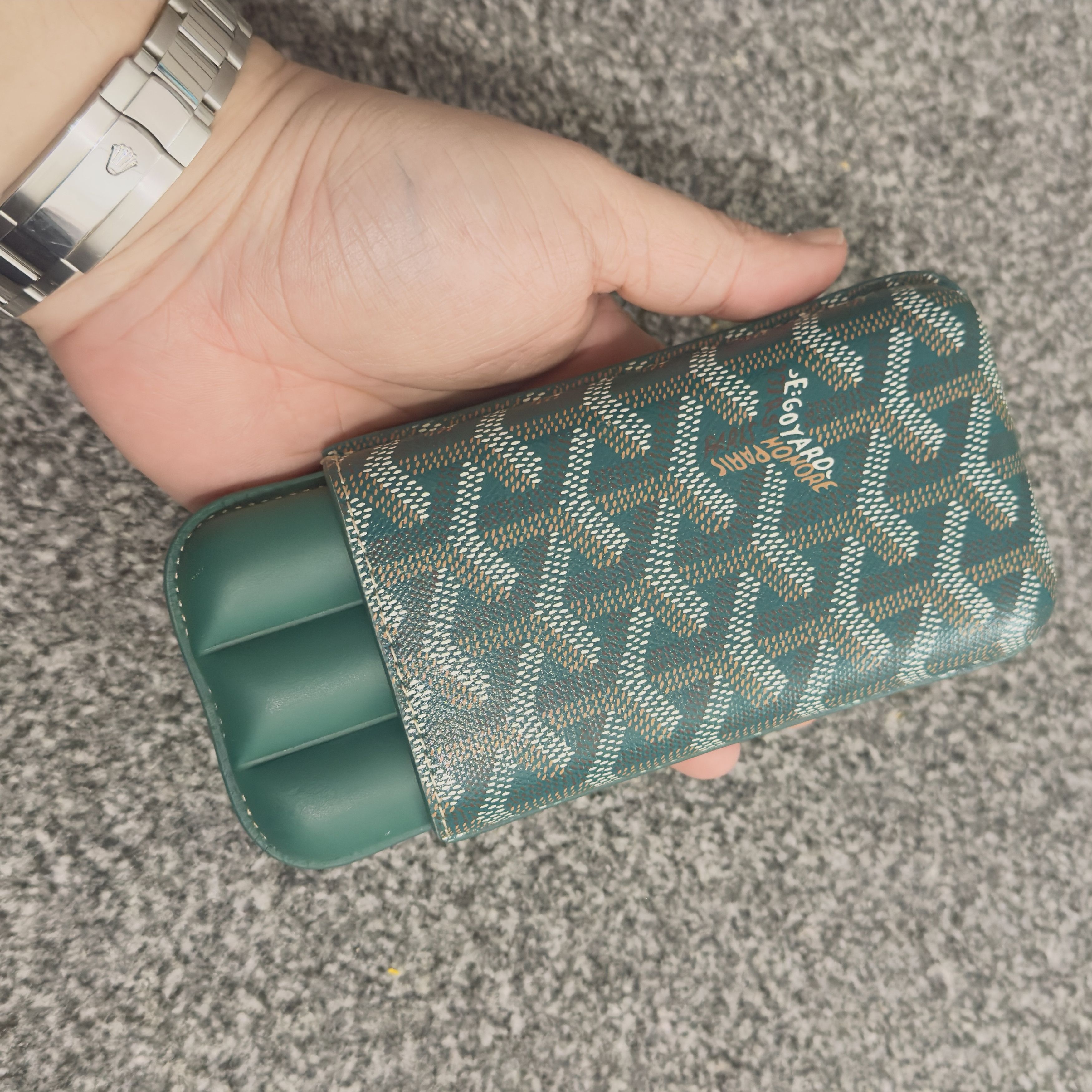 Goyard Goyard 3C Churchill Cigar Case Etui Green Size ONE SIZE - 18 Thumbnail